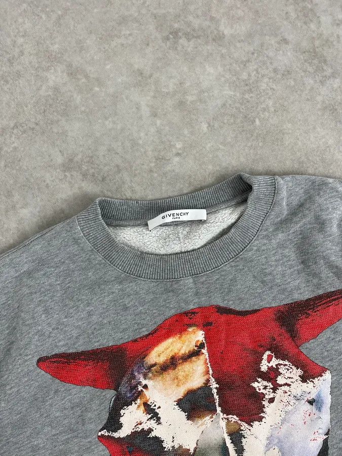 Givenchy SS2015 Givenchy Grey Abstract Human Crewneck Sweater by Riccardo Tisci Size US M / EU 48-50 / 2 - 5 Thumbnail