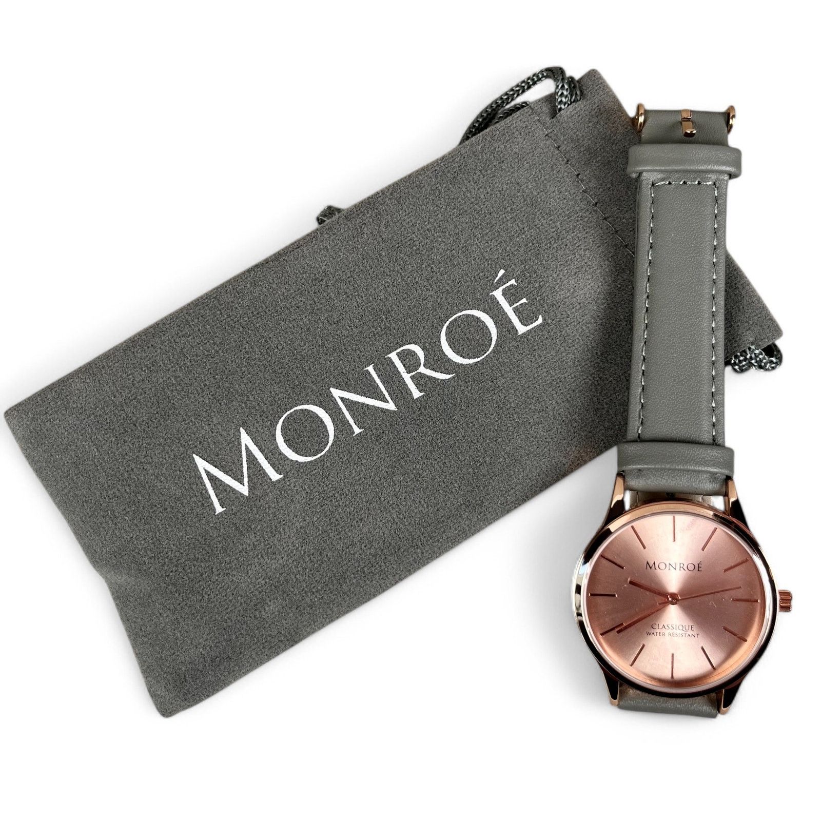 Other Monroe Classique Watch Sunburst Solerose Gray Leather Band Size ONE SIZE - 2 Thumbnail
