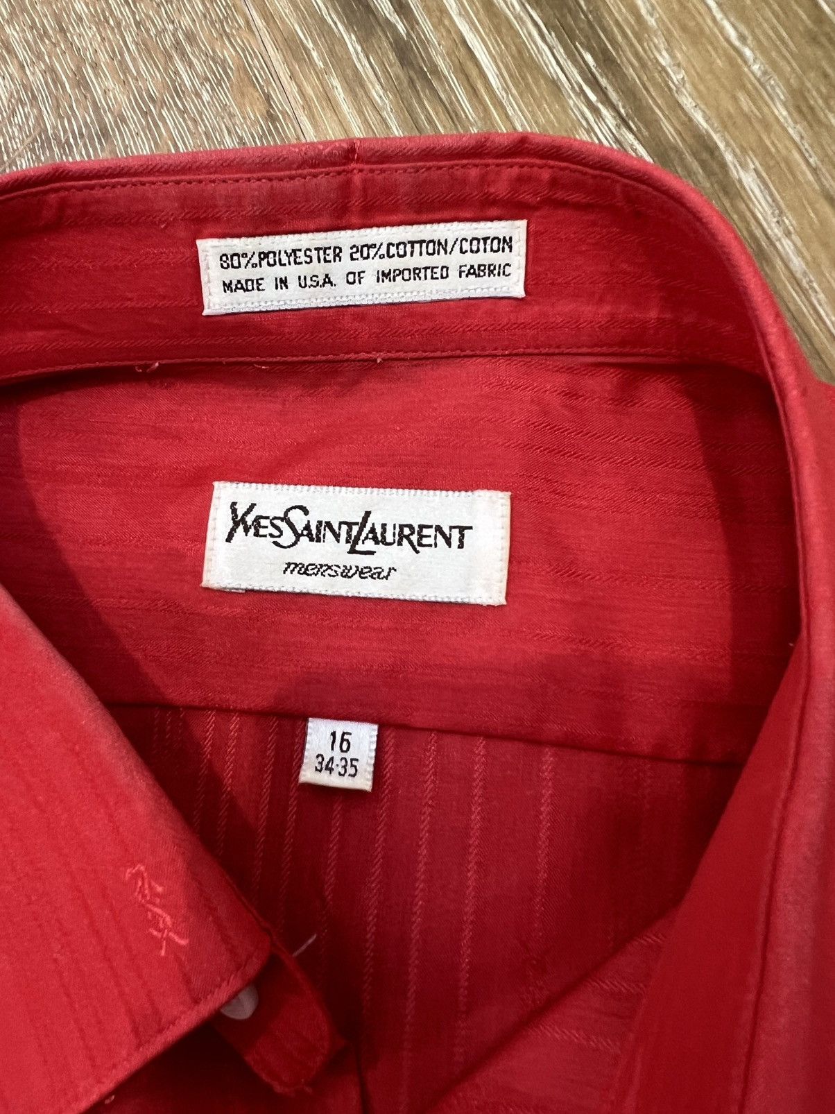 Vintage × Yves Saint Laurent Vintage ysl all over print button up shirt Size US M / EU 48-50 / 2 - 4 Thumbnail