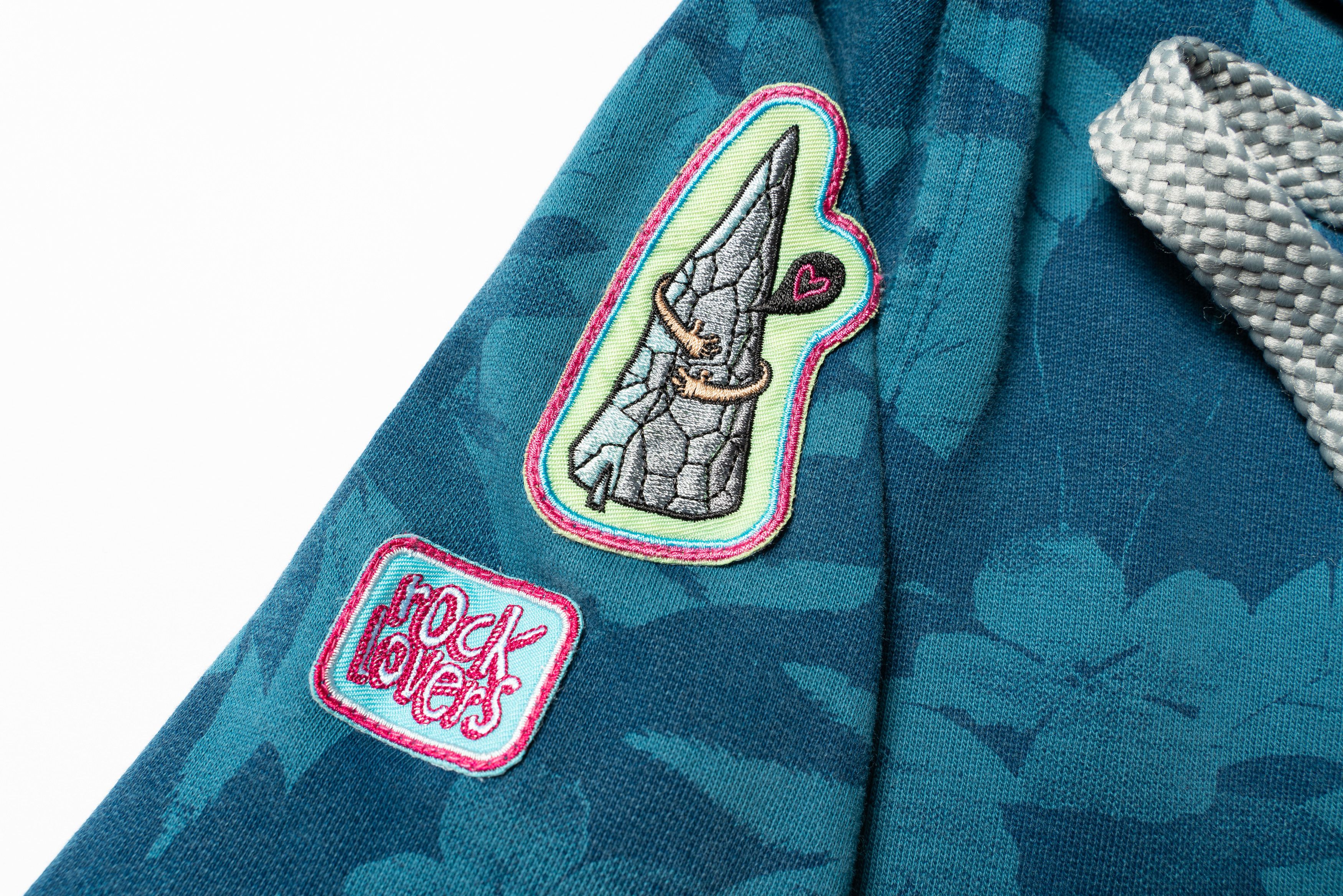 Outdoor Research 🔴 E9 SRL ZEB Blue Floral Full Zip Hoodie Sweatshirt Size L / US 10 / IT 46 - 5 Thumbnail