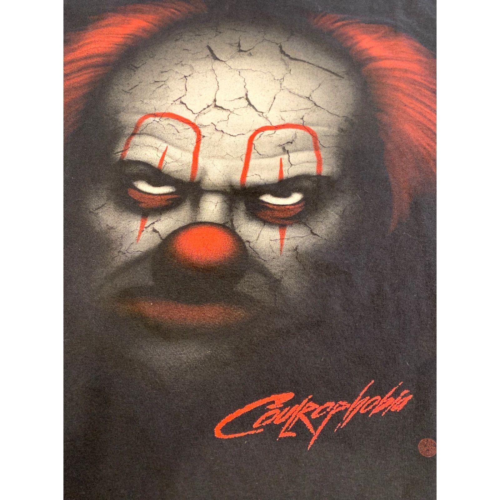 Vintage VINTAGE Evil Coulrophobia T Shirt Men’s M Black Graphic Clown Horror 1990s Mens Gear Size US M / EU 48-50 / 2 - 2 Thumbnail