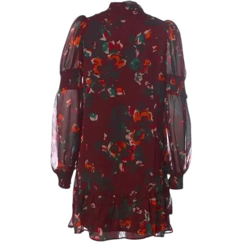 Other Walter Baker Burgandy Floral Print Mini Dress, S Size S / US 4 / IT 40 - 2 Thumbnail