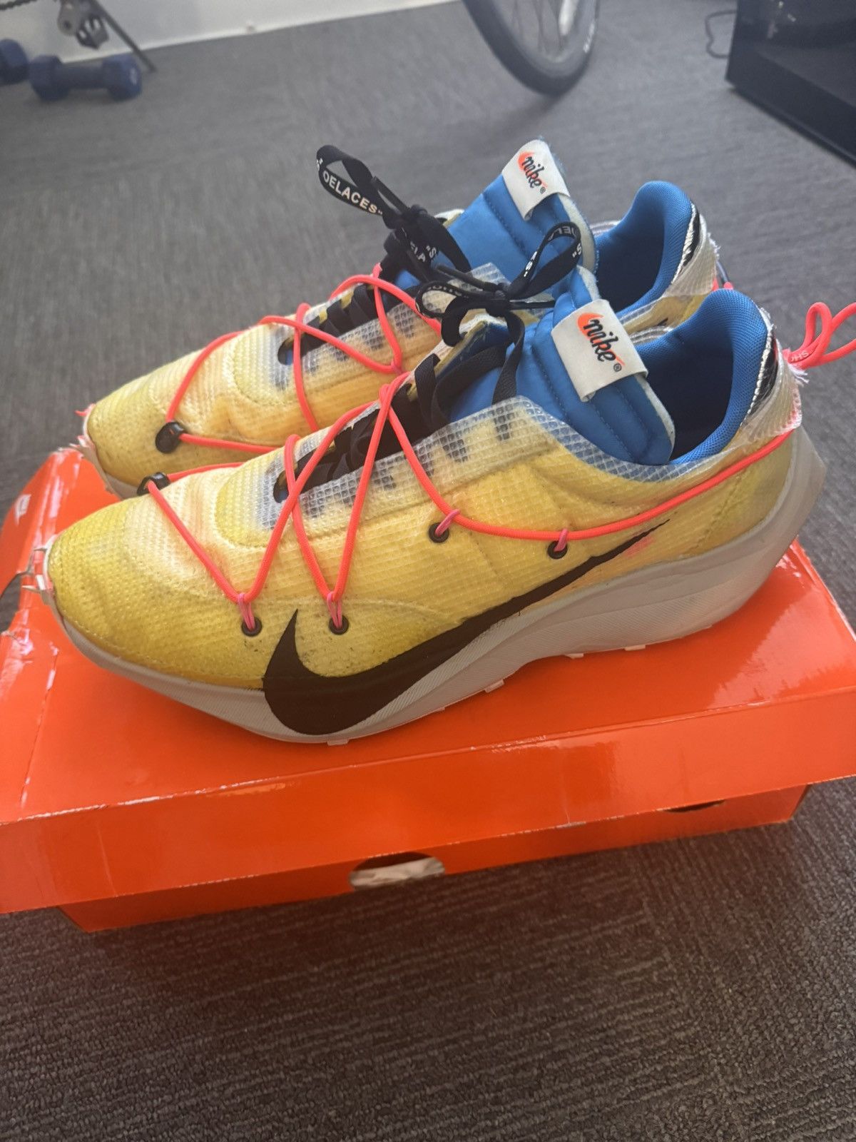 Nike × Off-White Nike Vapor Street Off-White Tour Yellow Size US 15 / EU 48 - 2 Thumbnail