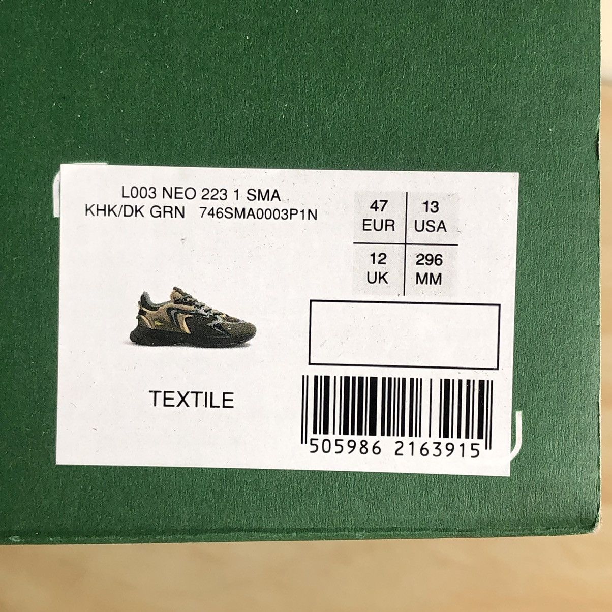 Lacoste Mens new Lacoste mixed fabric Neo trainer. Mens US 13 Size US 13 / EU 46 - 20 Thumbnail