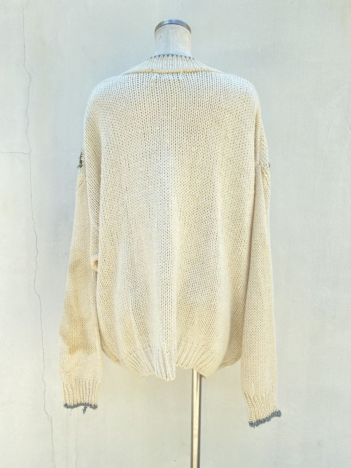 Designer × Vintage OBJECTIVES Floral Embroidery Knit Sweater Size XL / US 12-14 / IT 48-50 - 15 Thumbnail