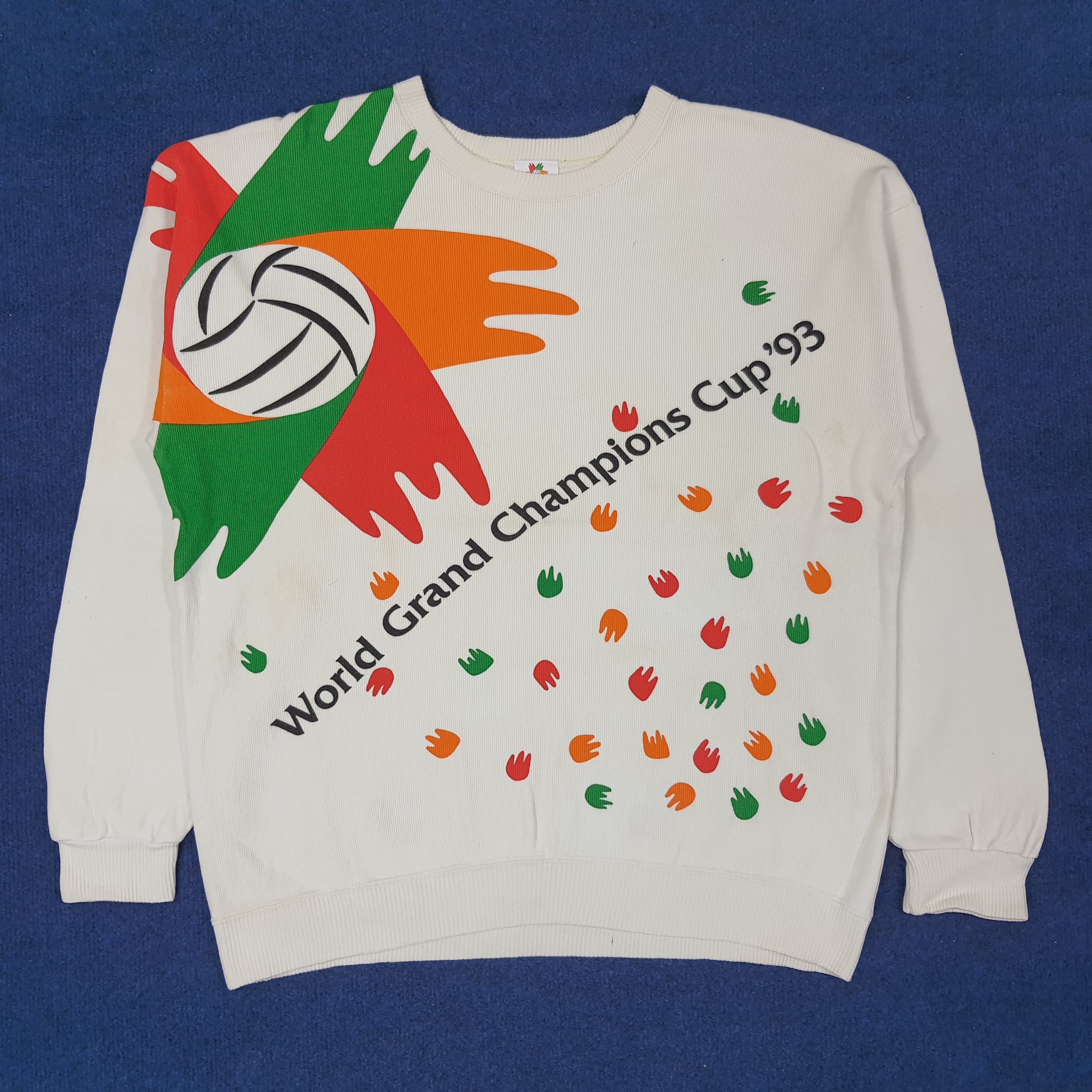 Vintage Vintage Volleyball World Champions Cup '93 Sweatshirt C247N5 Size US L / EU 52-54 / 3 - 1 Thumbnail