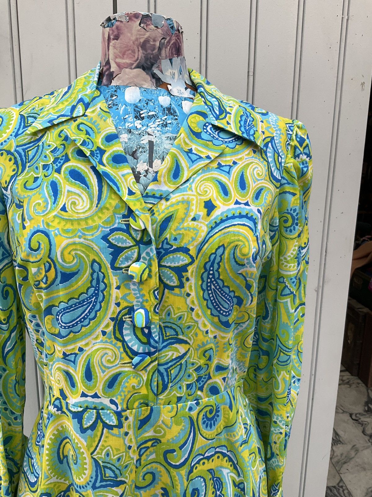 Vintage Sublime 70's vintage dress Size M / US 6-8 / IT 42-44 - 4 Thumbnail