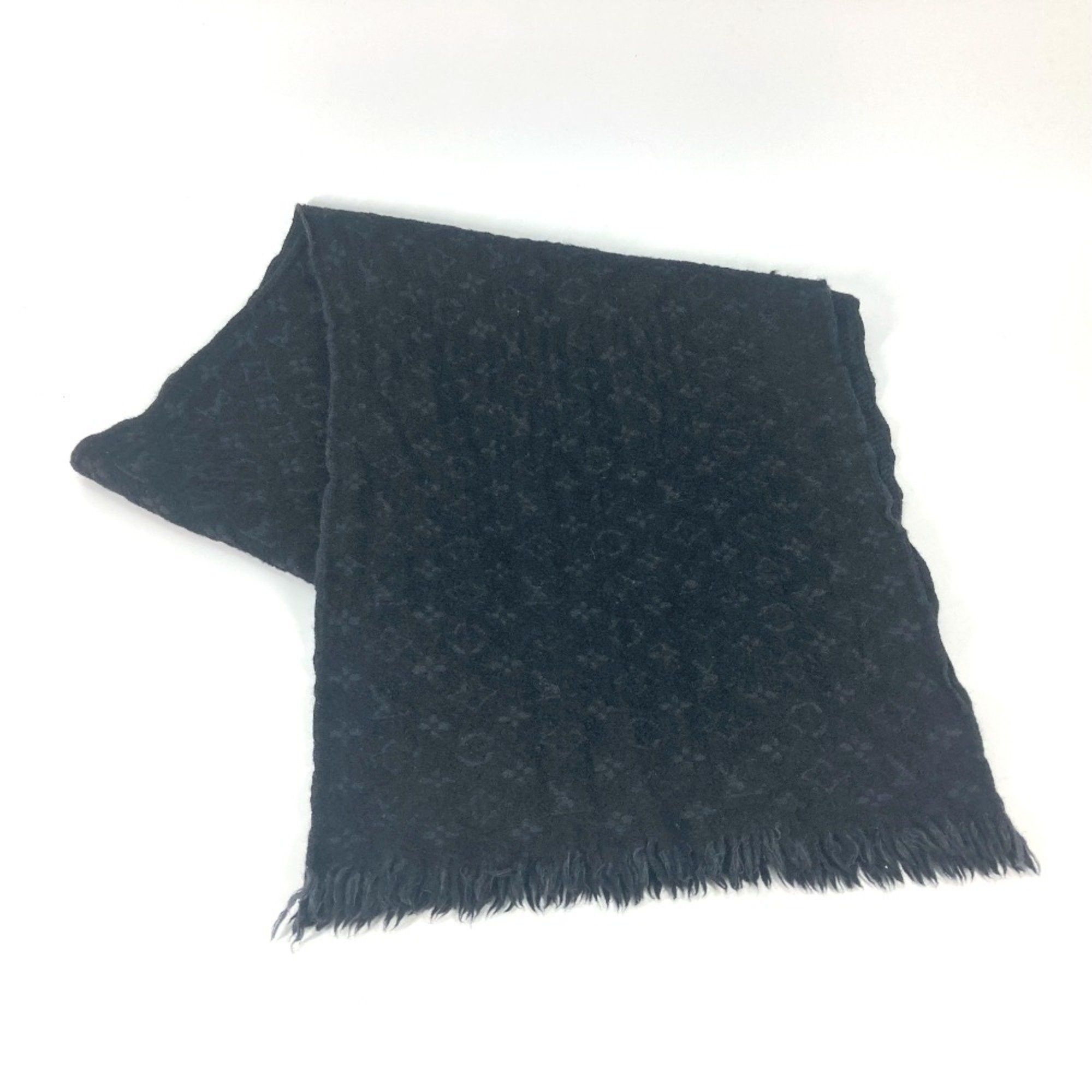 Louis Vuitton Louis Vuitton M70520 Monogram fringe Scarf Noir Black Size ONE SIZE - 1 Thumbnail