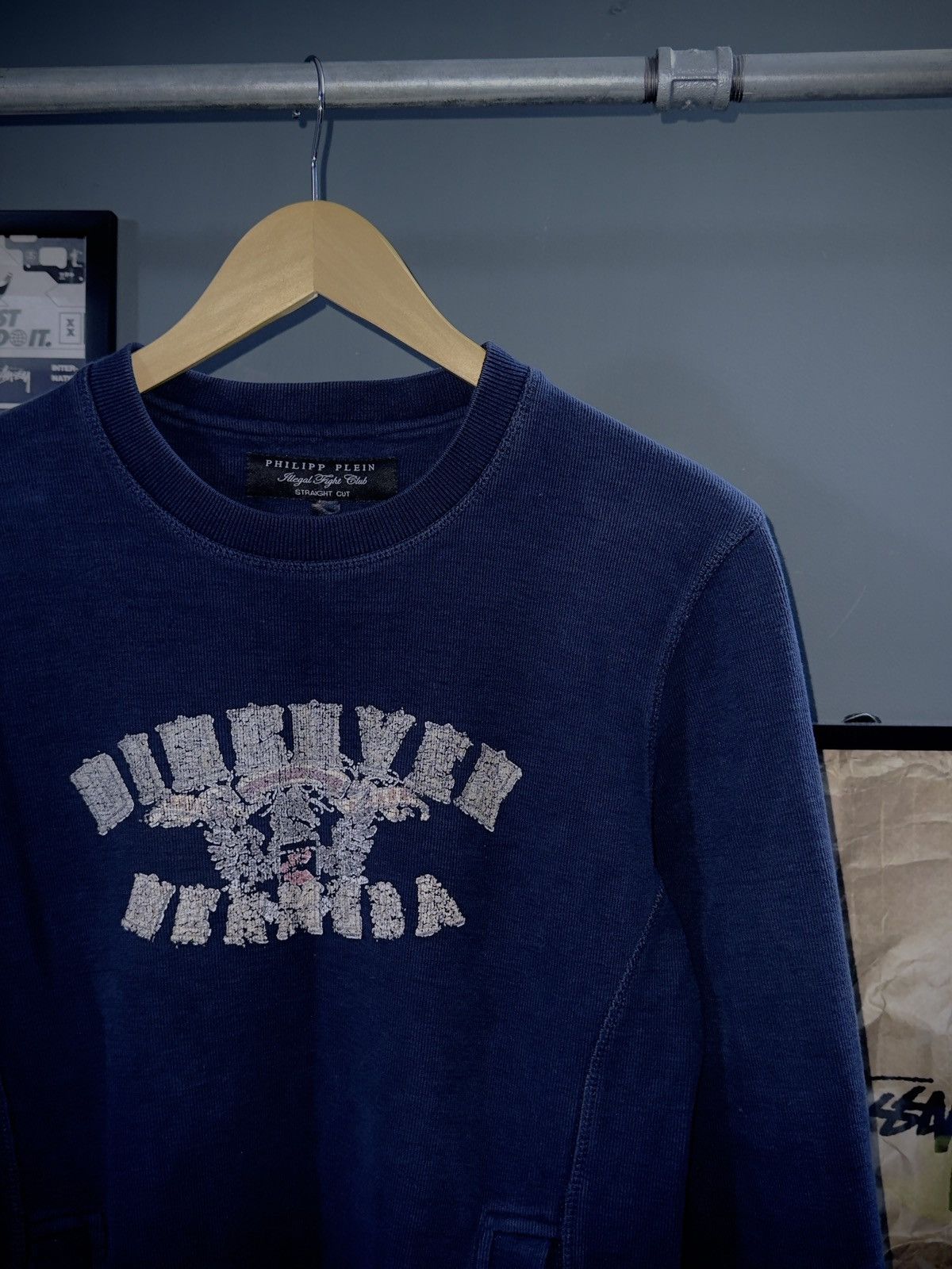 Philipp Plein Philipp Plein Illegal Fight Club Crewneck Size US S / EU 44-46 / 1 - 2 Thumbnail