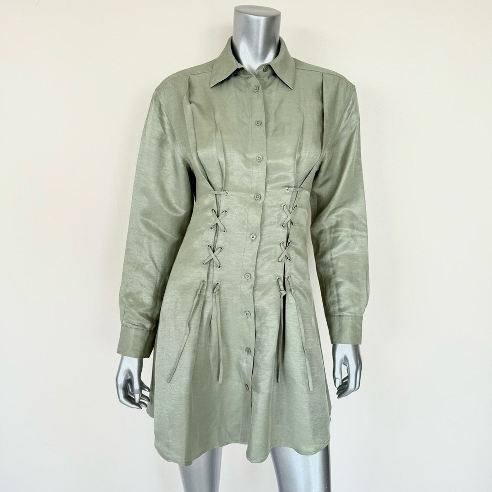 NWT!!! The Kooples women linen shirt dress size 1 or M 465$