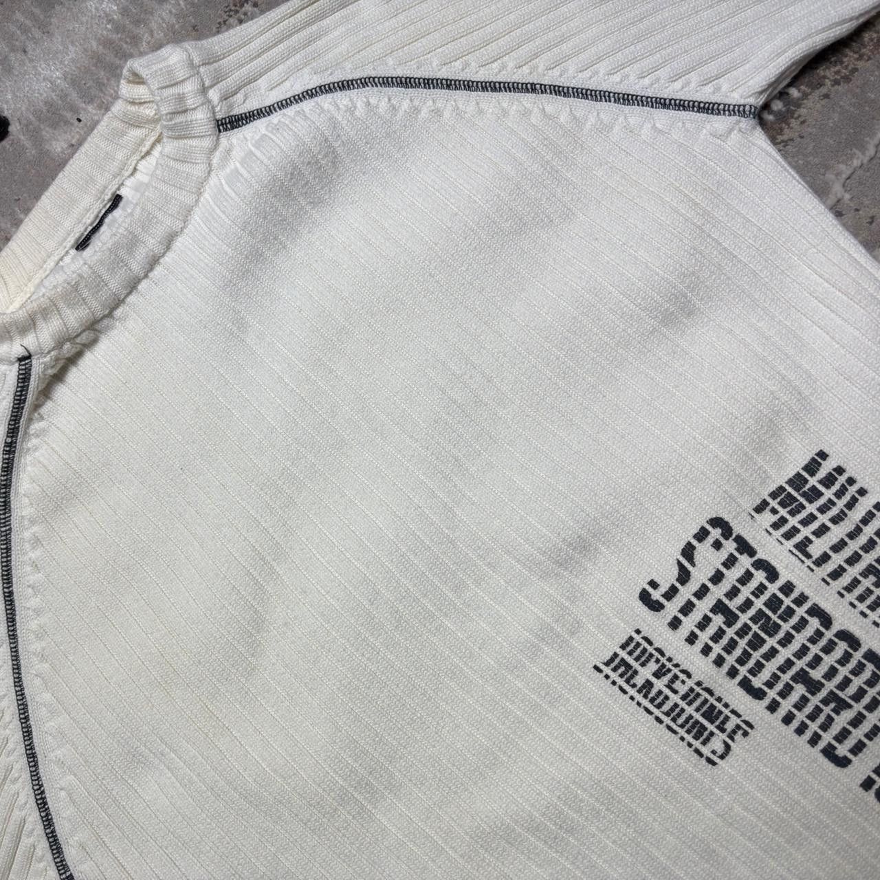 Japanese Brand 00s Ribbed Sweater White M Size US M / EU 48-50 / 2 - 5 Thumbnail
