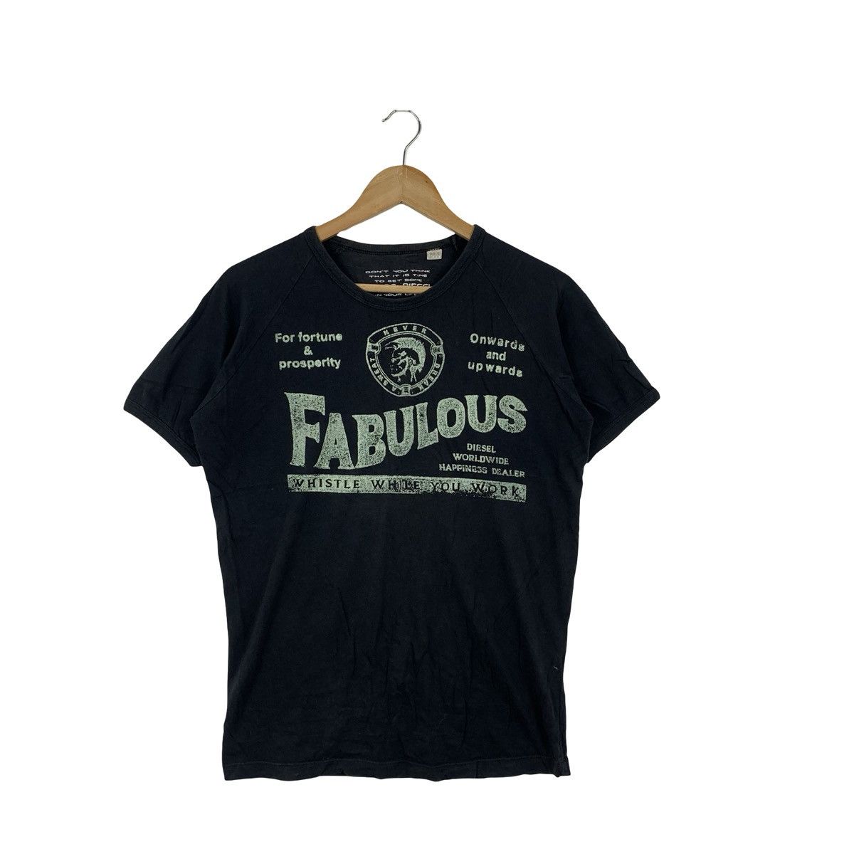 DIESEL ITALY FABULOUS Extra Collection Be Brave Tee Shirt