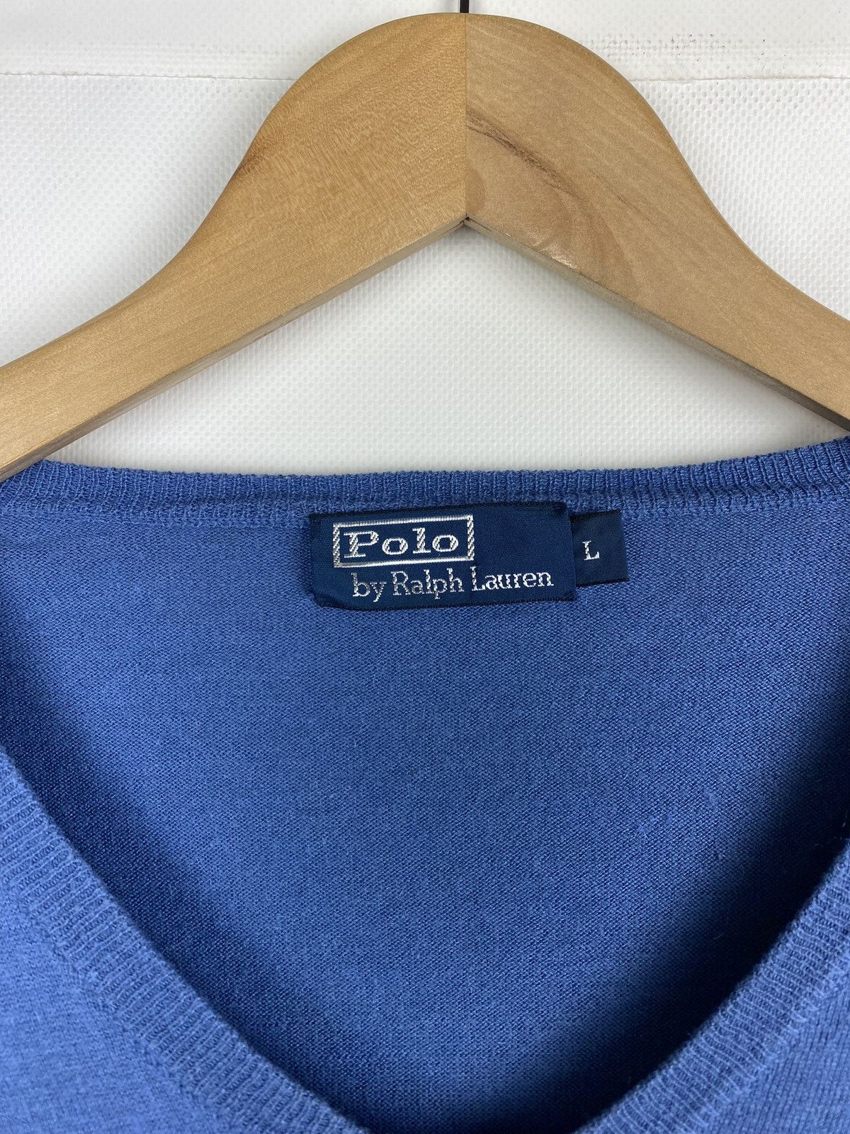 Vintage Polo by Ralph Lauren vintage men’s v neck sweater pullover Size US L / EU 52-54 / 3 - 6 Thumbnail