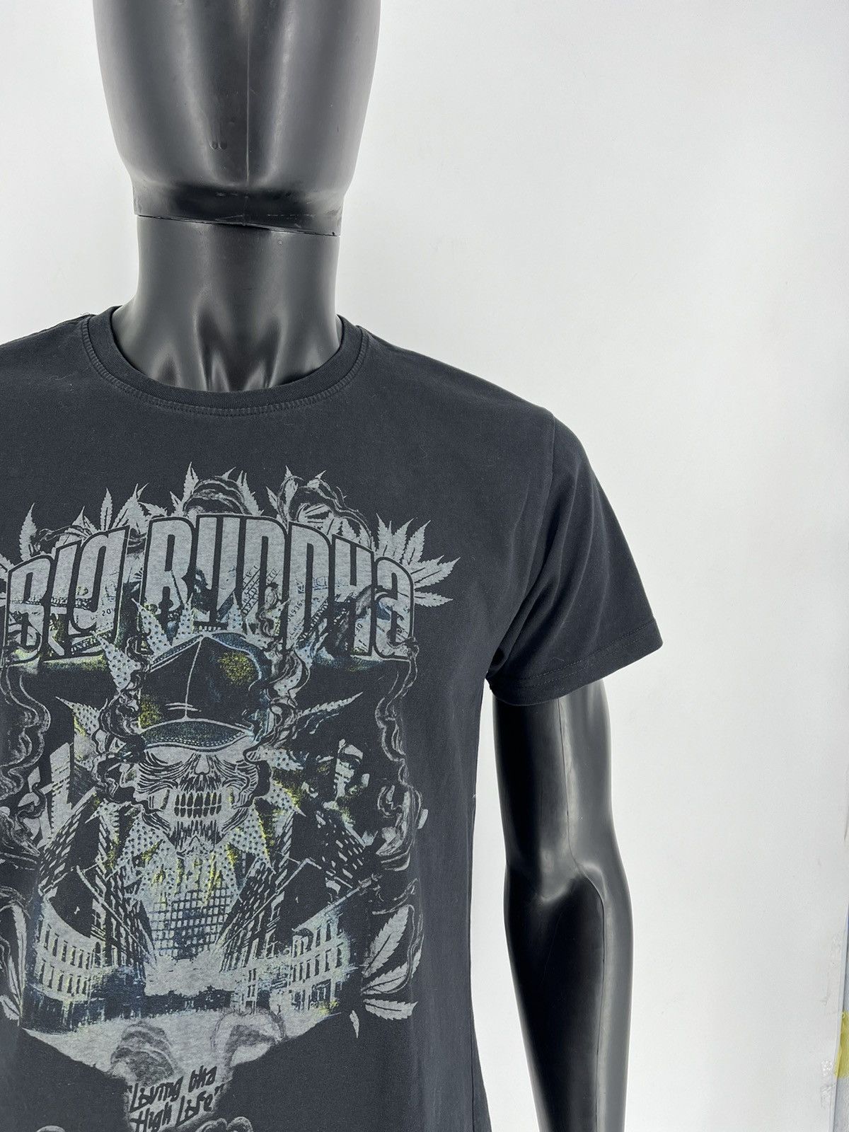 Affliction × Buddha to Buddha Vintage Big Buddha Skull Affliction Style Cyber-Y2K Tee Size US L / EU 52-54 / 3 - 6 Thumbnail