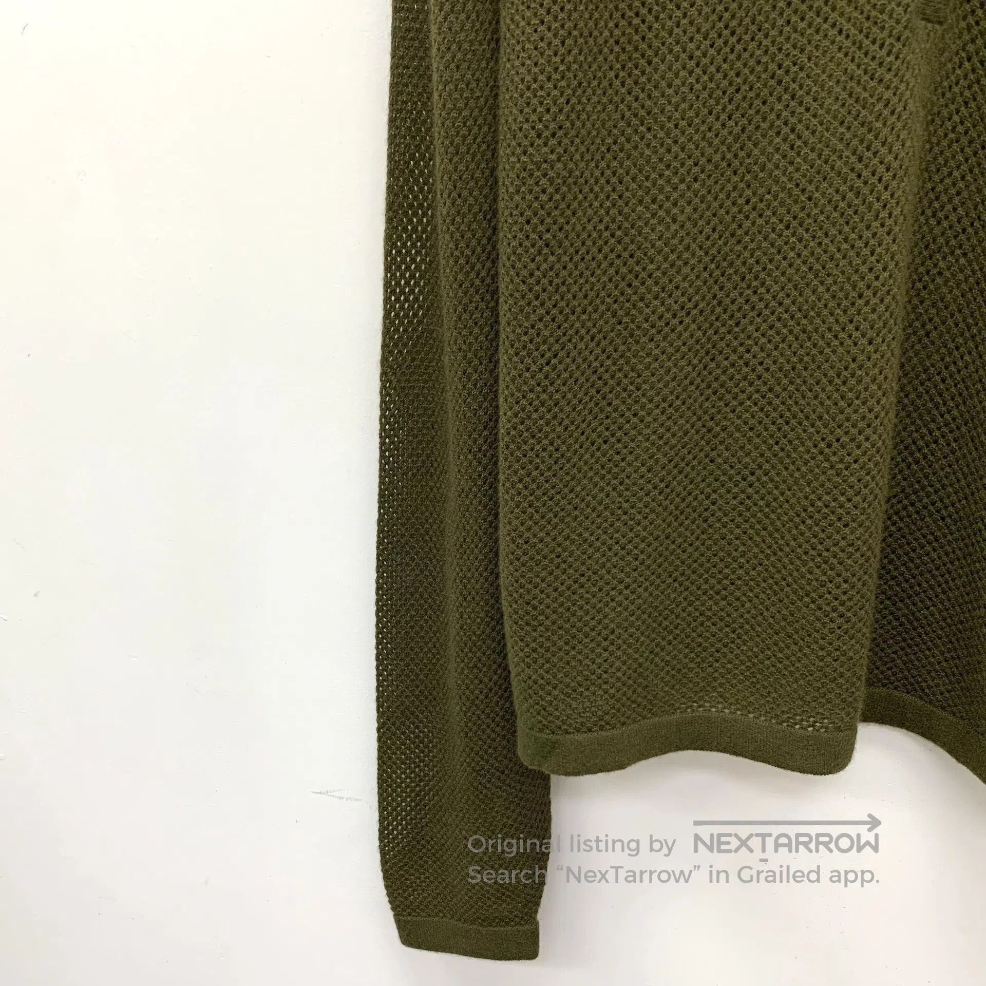 Loro Piana LORO PIANA Moss green round neck lace cashmere knitted swe Size S / US 4 / IT 40 - 4 Thumbnail