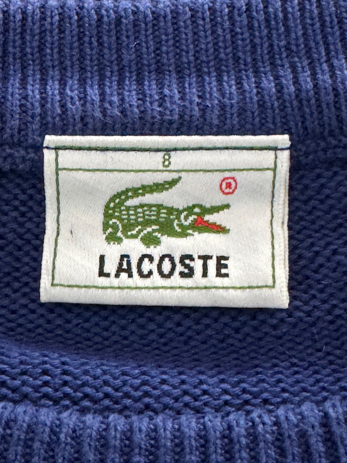 Lacoste Lacoste Vintage Men's Cable Knit Sweater - XXXL Size US XXL / EU 58 / 5 - 4 Thumbnail