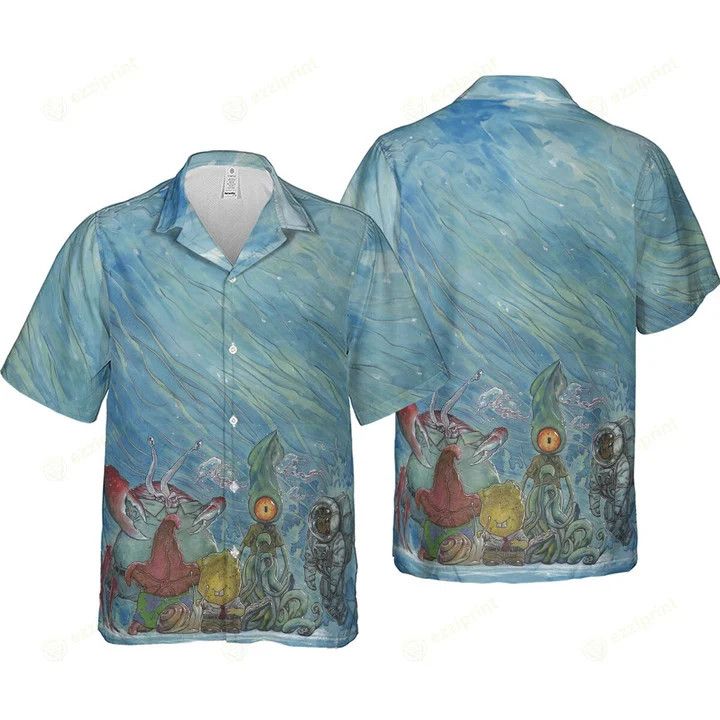 Other Under The Sea SpongeBob SquarePants Hawaiian Shirt Size US L / EU 52-54 / 3 - 4 Thumbnail