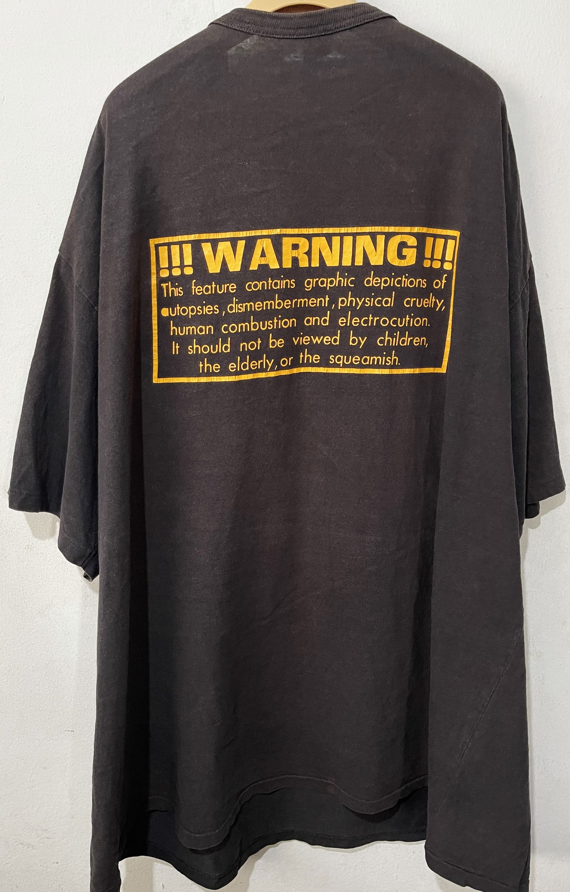 Band Tees × Vintage Vintage 80s Faces of Death Shirt Size US XXL / EU 58 / 5 - 3 Thumbnail