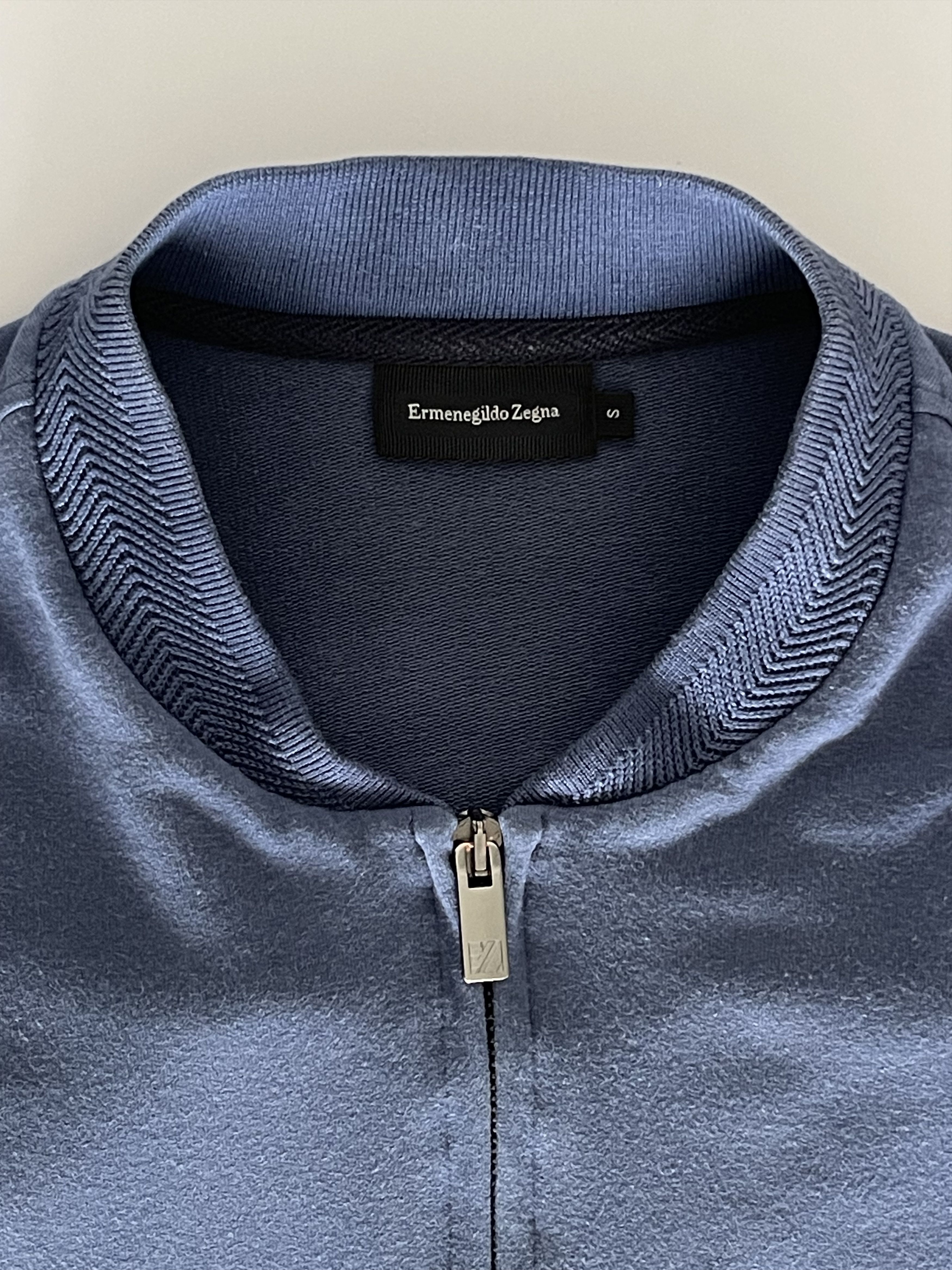 Ermenegildo Zegna Ermenegildo Zegna cotton-blend zip cardigan, blue, size S Size US S / EU 44-46 / 1 - 4 Thumbnail