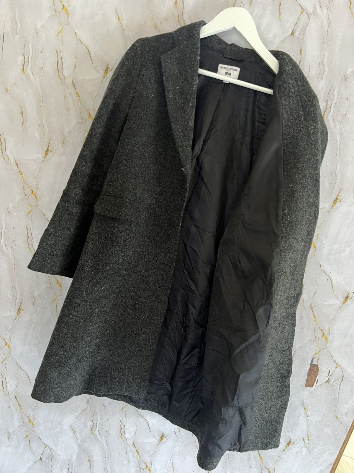 Japanese Brand INES DE LA FRESSANGE UNIQLO LONG JACKET Size US L / EU 52-54 / 3 - 9 Thumbnail