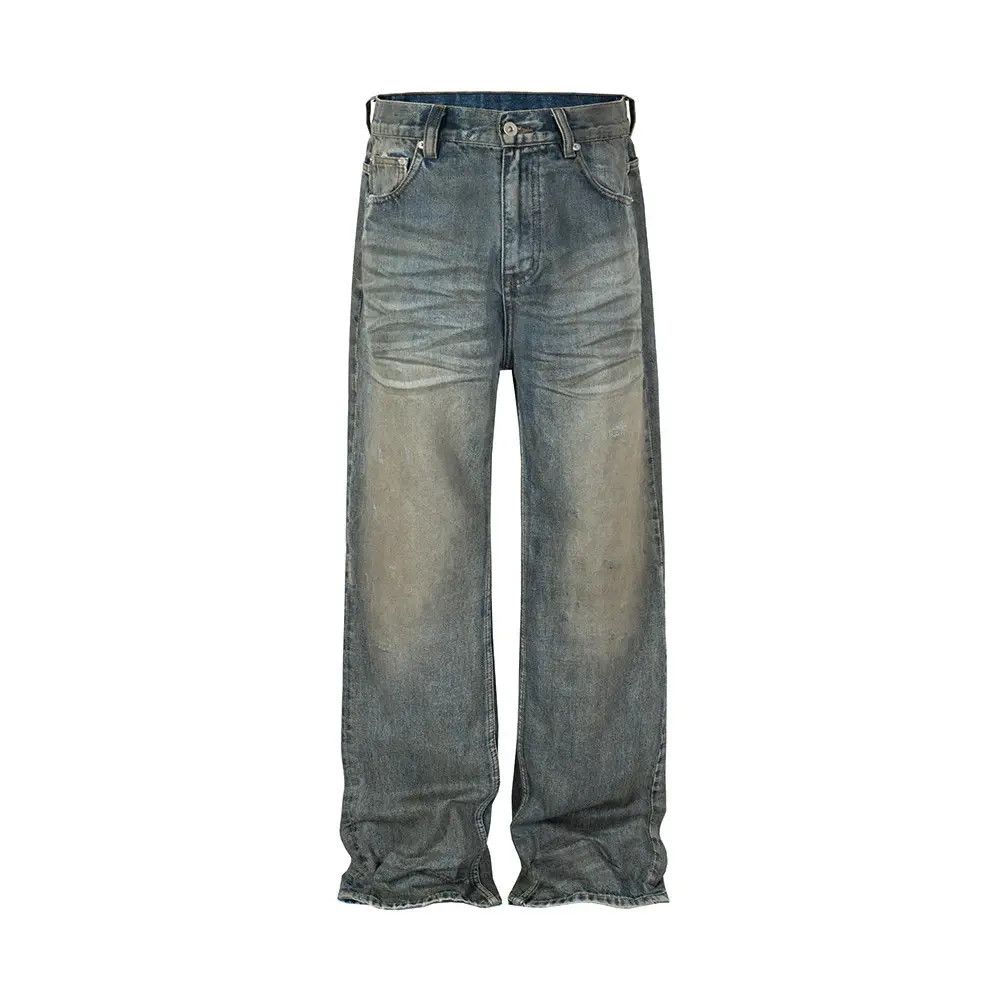 Jean × Vintage Dirty Distressed Baggy Jeans Size US 32 / EU 48 - 3 Thumbnail