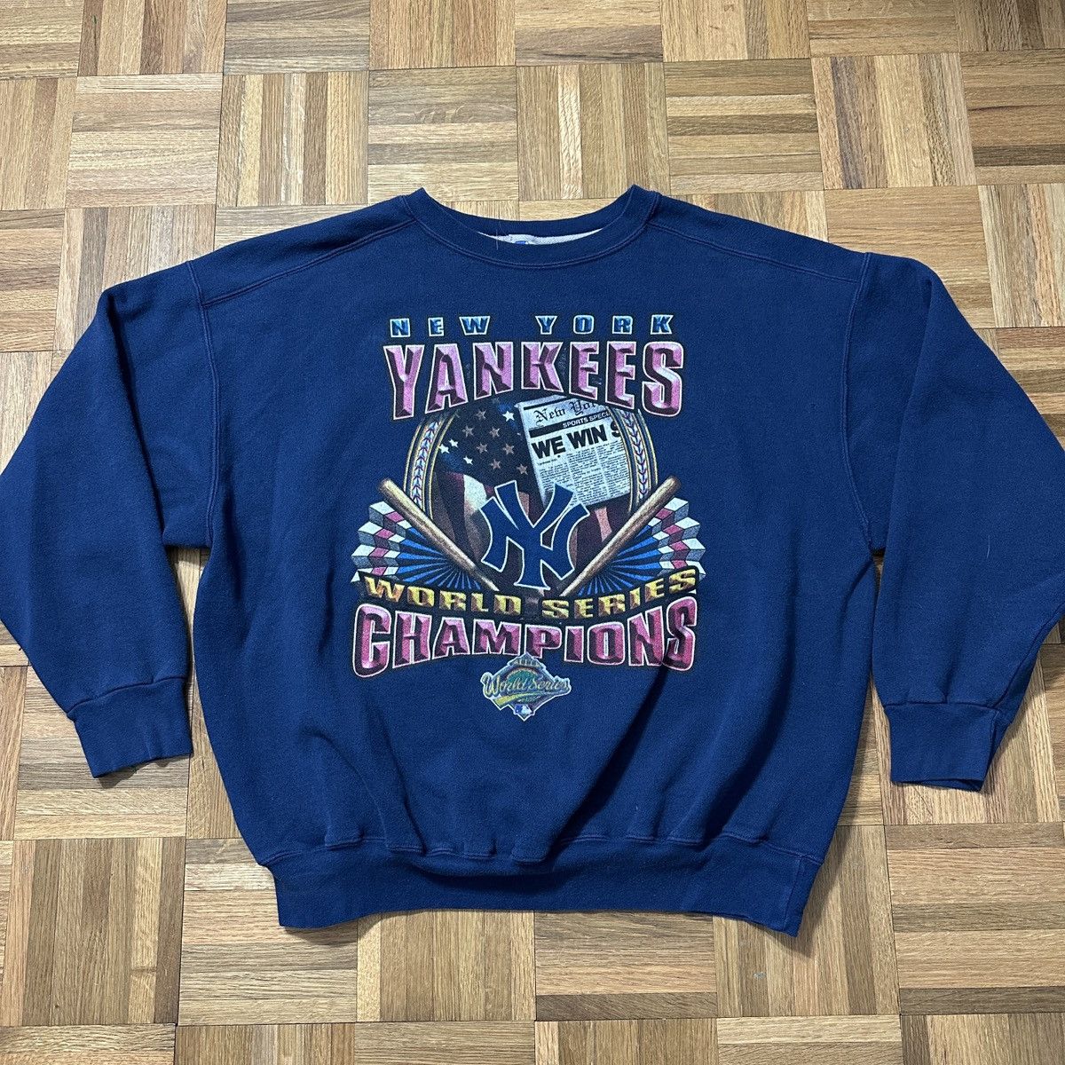 Starter Vintage New York Yankees 1996 Champions sweatshirt Size US XXL / EU 58 / 5 - 1 Thumbnail