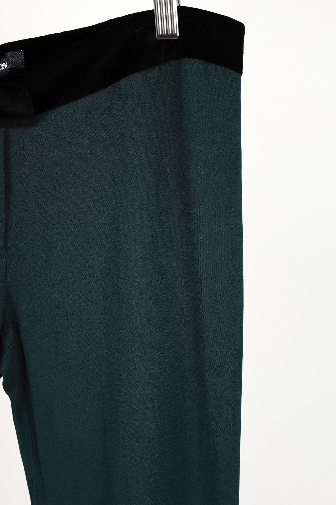 Just Cavalli Just Cavalli Green Velvet Waist Trousers Size 33" - 5 Thumbnail