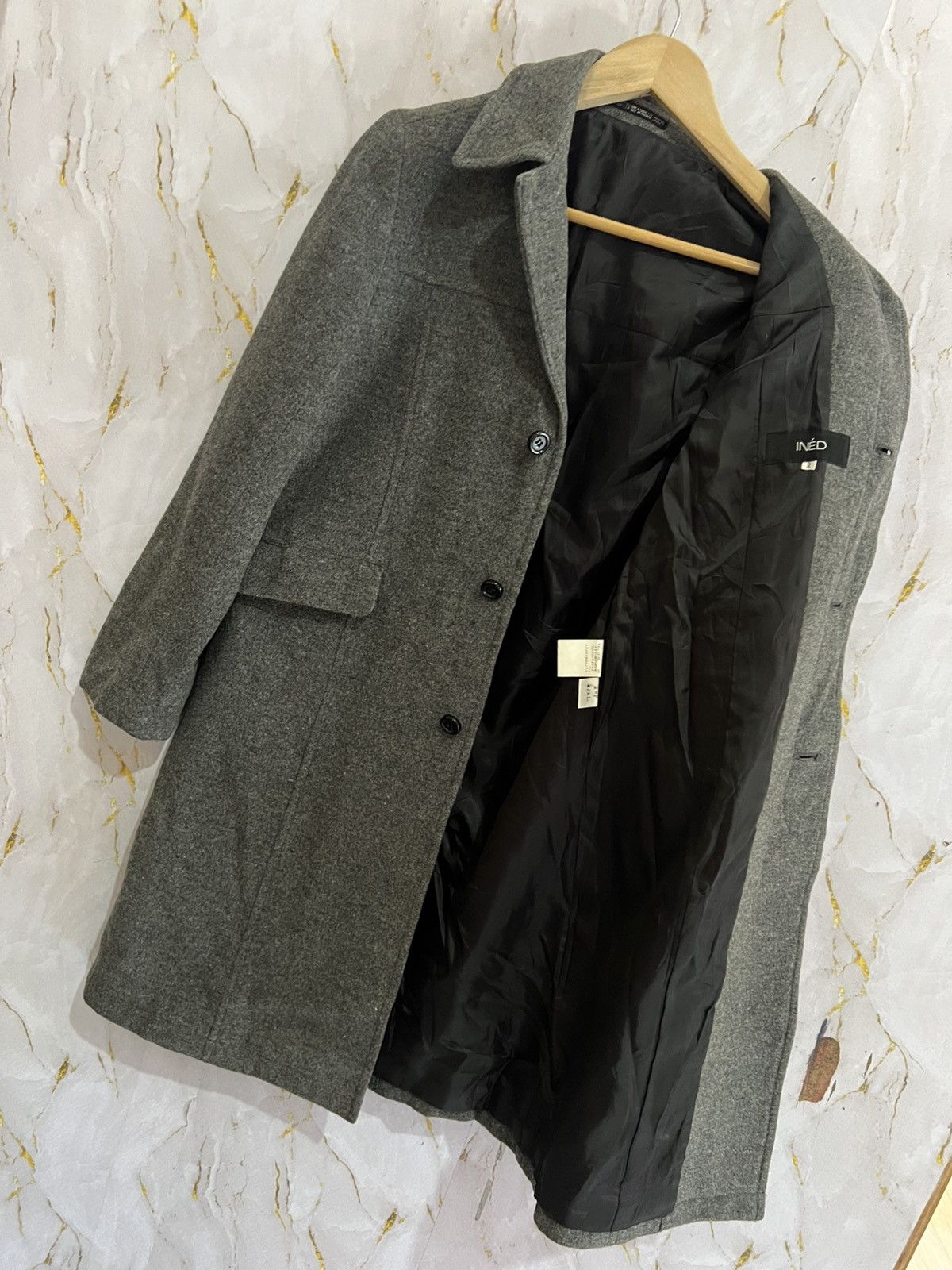 Yohji Yamamoto Ined Long Jacket–Yohji-Inspired Silhouette–Japan Minimalism Size US M / EU 48-50 / 2 - 9 Thumbnail