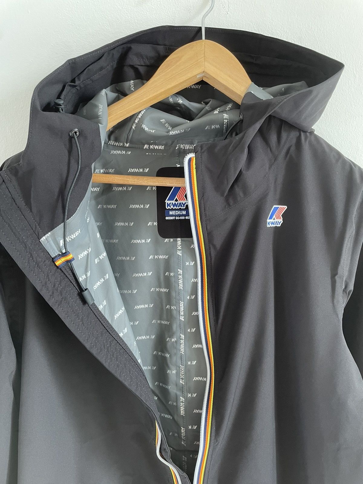 K-Way K-way parka waterproof model Thomas Size M Matte Black Size US S / EU 44-46 / 1 - 5 Thumbnail
