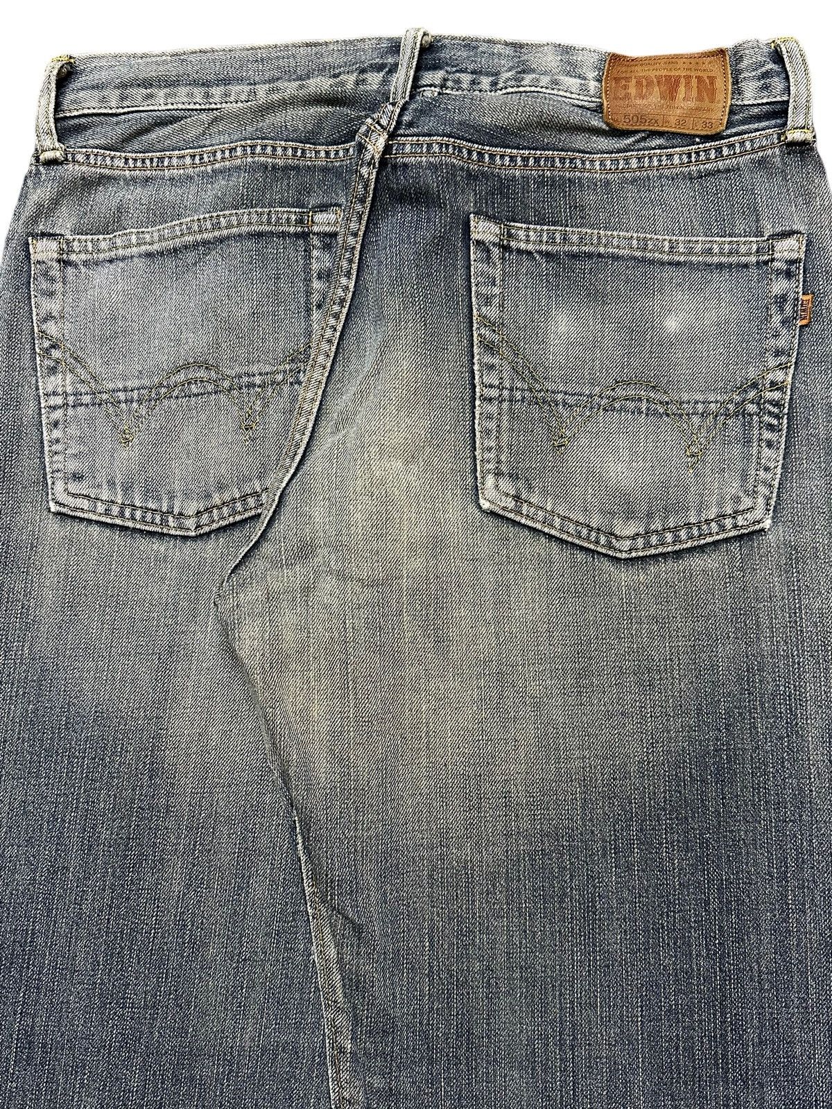 Edwin Vintage Edwin 505zx Selvedge Mud Wash Faded Baggy Jeans Size US 32 / EU 48 - 7 Thumbnail