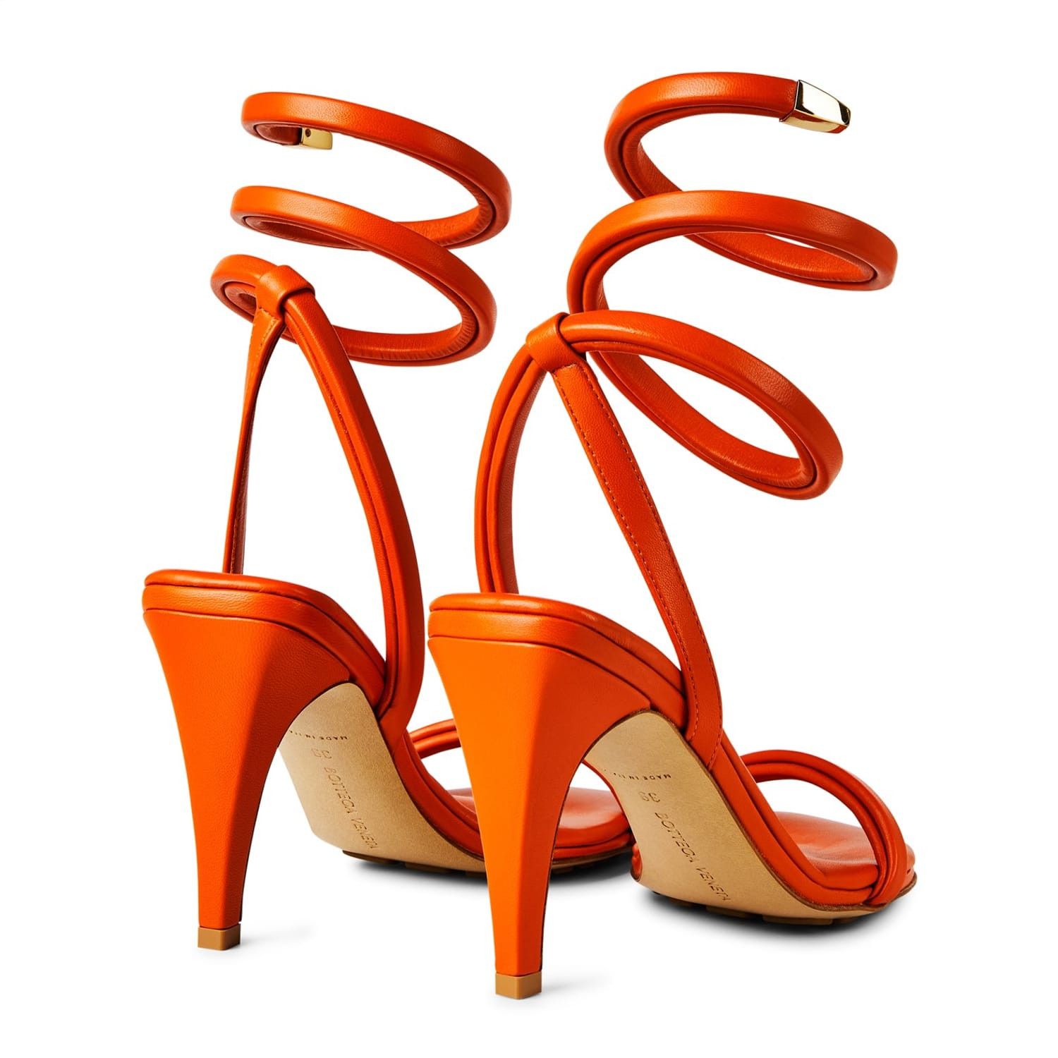 Bottega Veneta Bottega Veneta Bv Stiletto Heel Sandals in Orange Size US 6 / IT 36 - 4 Thumbnail