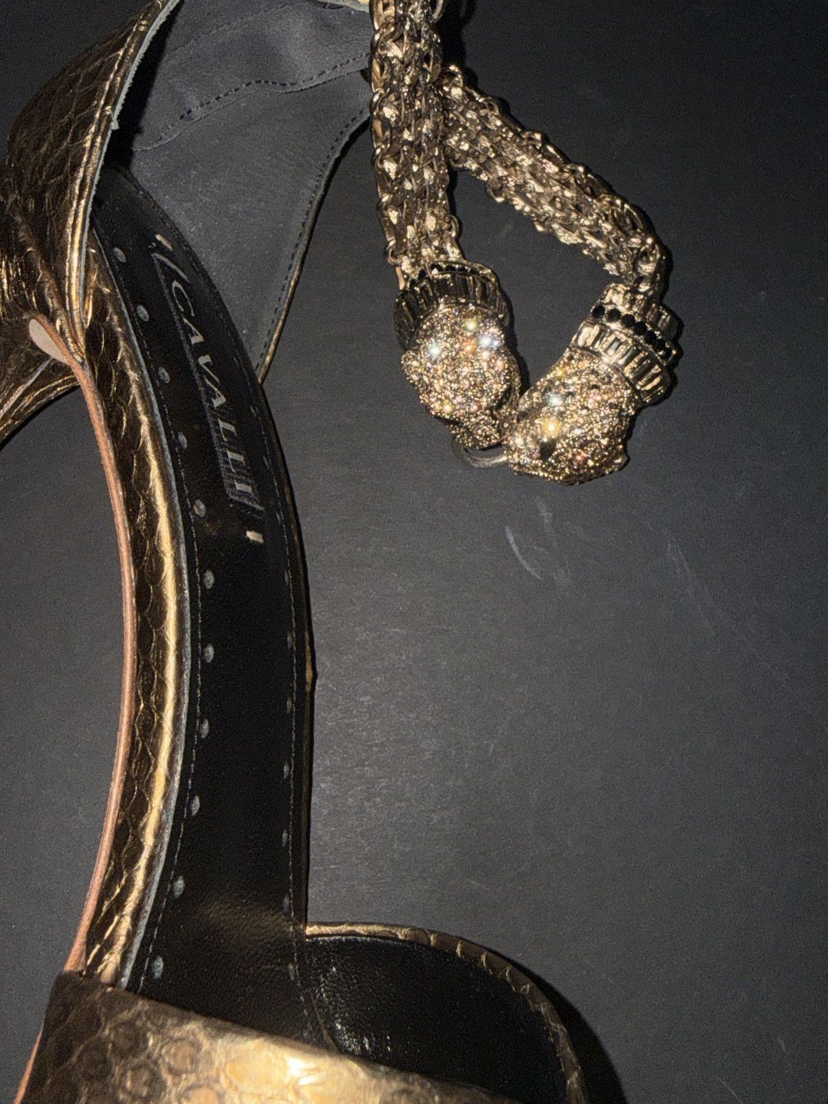 Roberto Cavalli Jewel panther sandals Size US 9 / IT 39 - 6 Thumbnail