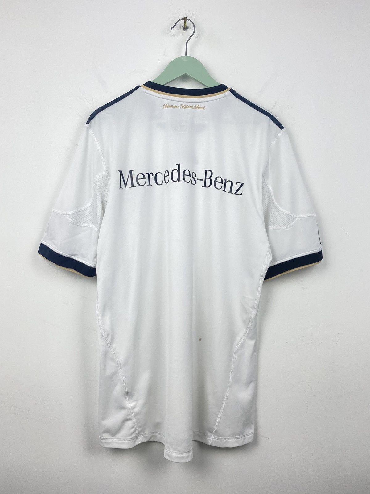 Adidas Germany 2010 2011 Adidas Mercedes Soccer Jersey France Italy Size US L / EU 52-54 / 3 - 8 Thumbnail