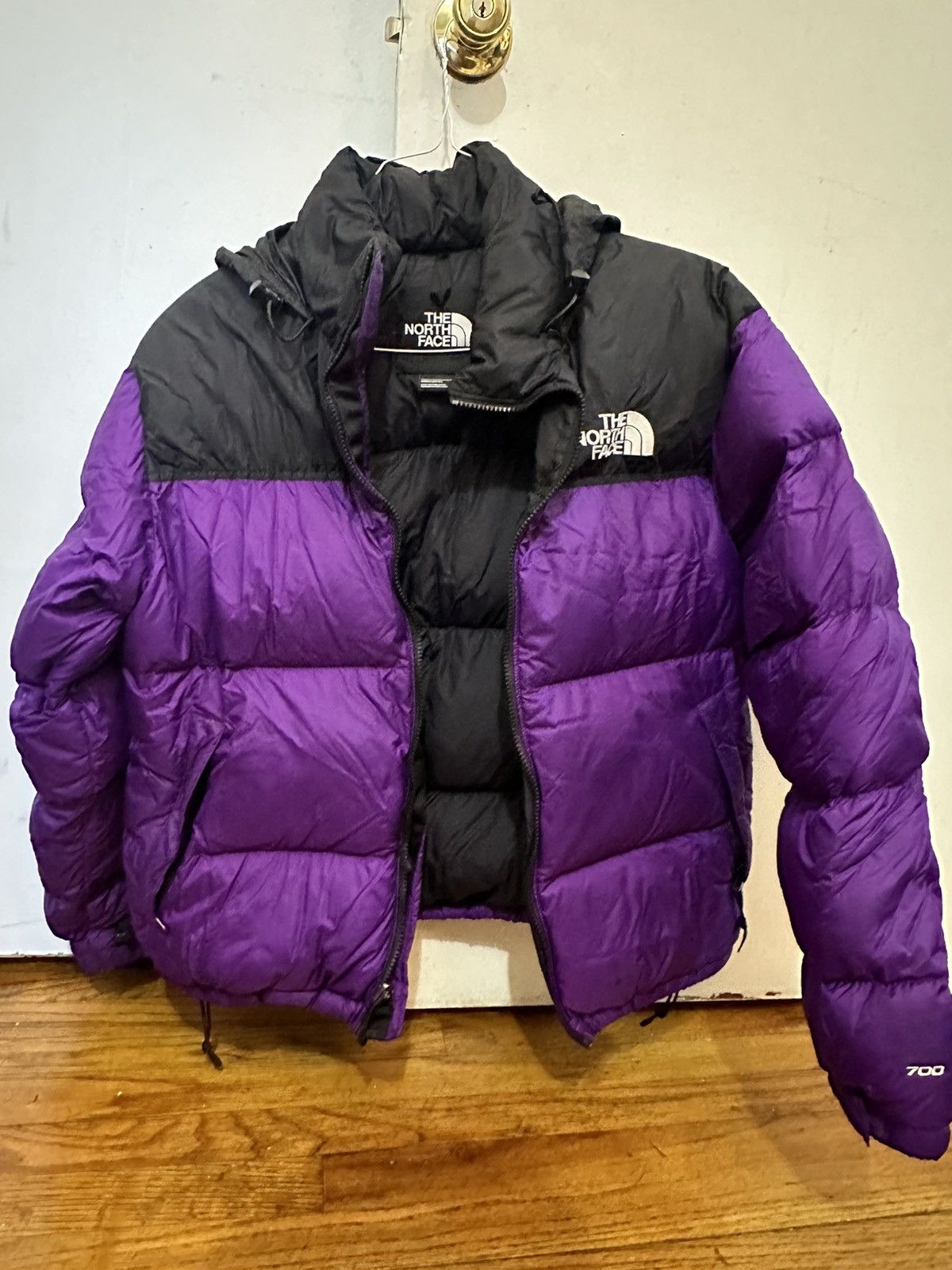 image of The North Face 1996 Retro Nuptse 700 Fill Puffer Jacket in Purple, Men's (Size Large)