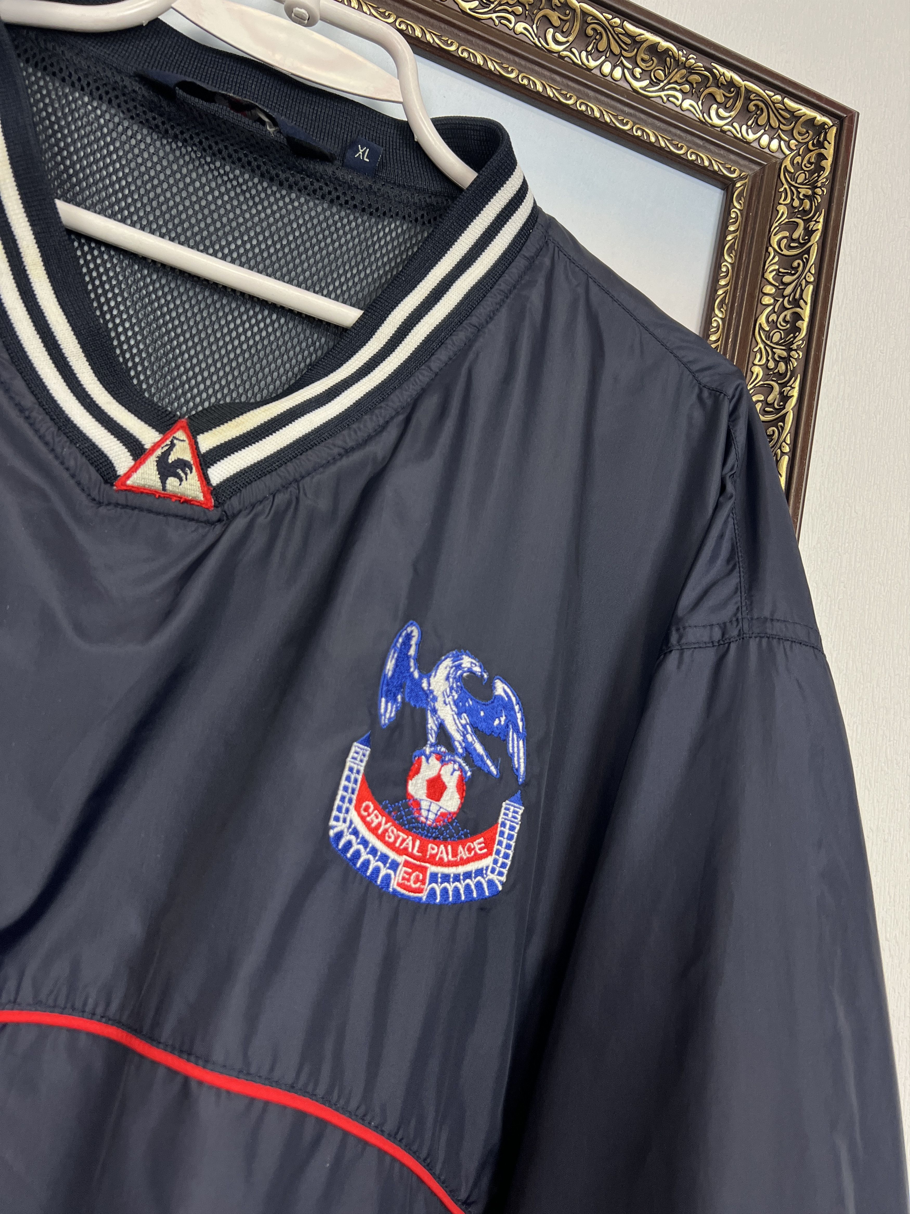 Le Coq Sportif Vintage 2000's Crystal Palace Football Jacket Soccer Track Size US XL / EU 56 / 4 - 4 Thumbnail