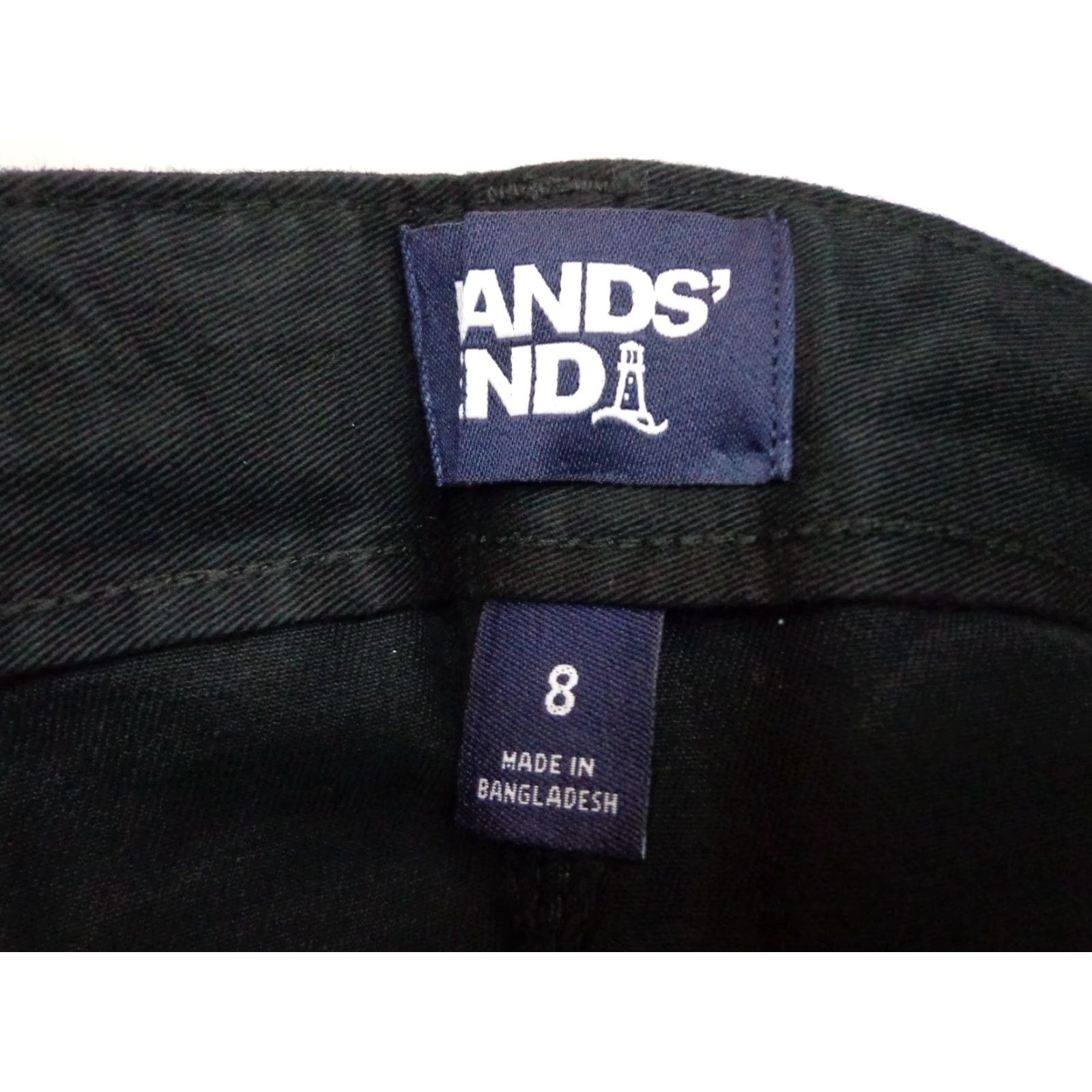 Lands' End Lands' End Cargo Pants Women's Black Size 8 NEW Regular Cotton/Spandex Chino Straight Easy Care Cargo Pockets Mid Rise Modern Style Size 30" / US 8 / IT 44 - 3 Thumbnail