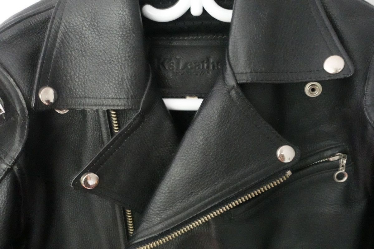 Japanese Brand × Kadoya × Vintage Kadoya Black Star Battle Leather Jacket Size US M / EU 48-50 / 2 - 7 Thumbnail