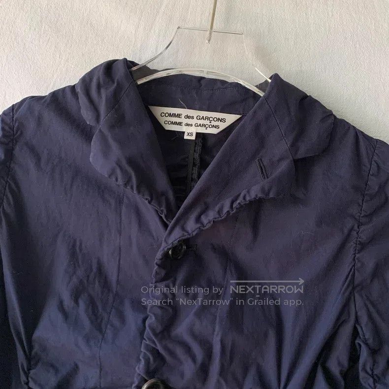 Comme des Garcons Comme Des Garcons Pleated Shirt Deep Blue Size XS / US 0-2 / IT 36-38 - 4 Thumbnail