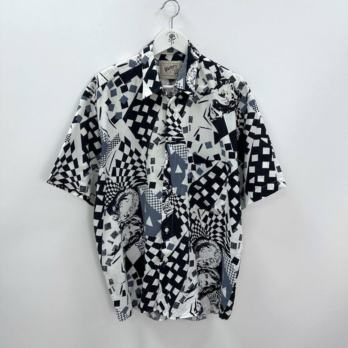 Vintage Vintage 90s Water’s Girls womans abstract Hawaiian shirt y2k Size US XL / EU 56 / 4 - 1 Thumbnail