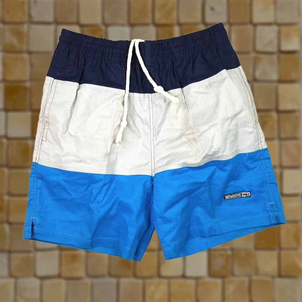Members Only VINTAGE Members Only Swim Trunks Board Shorts S Mens Blue 90s 80s Retro Tropical Island Summer Casual Size US 28 / EU 44 - 1 Thumbnail