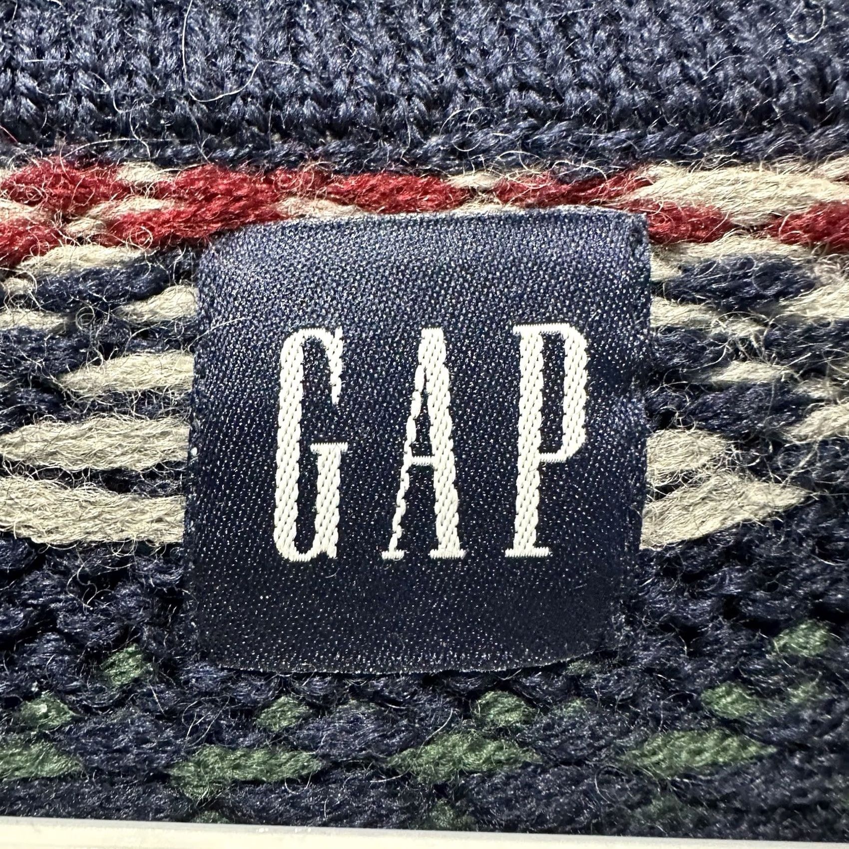 Gap Vintage Gap Sweater Mens M Blue Fair Isle Nordic Snowflakes Wool Hong Kong GUC Size US M / EU 48-50 / 2 - 4 Thumbnail
