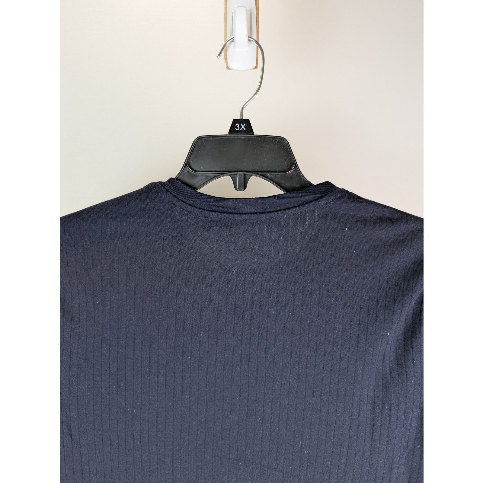 Vince o1rshd1 CC20 Raw Edge Long Sleeve Henley T-Shirt in Blue Size US S / EU 44-46 / 1 - 15 Thumbnail