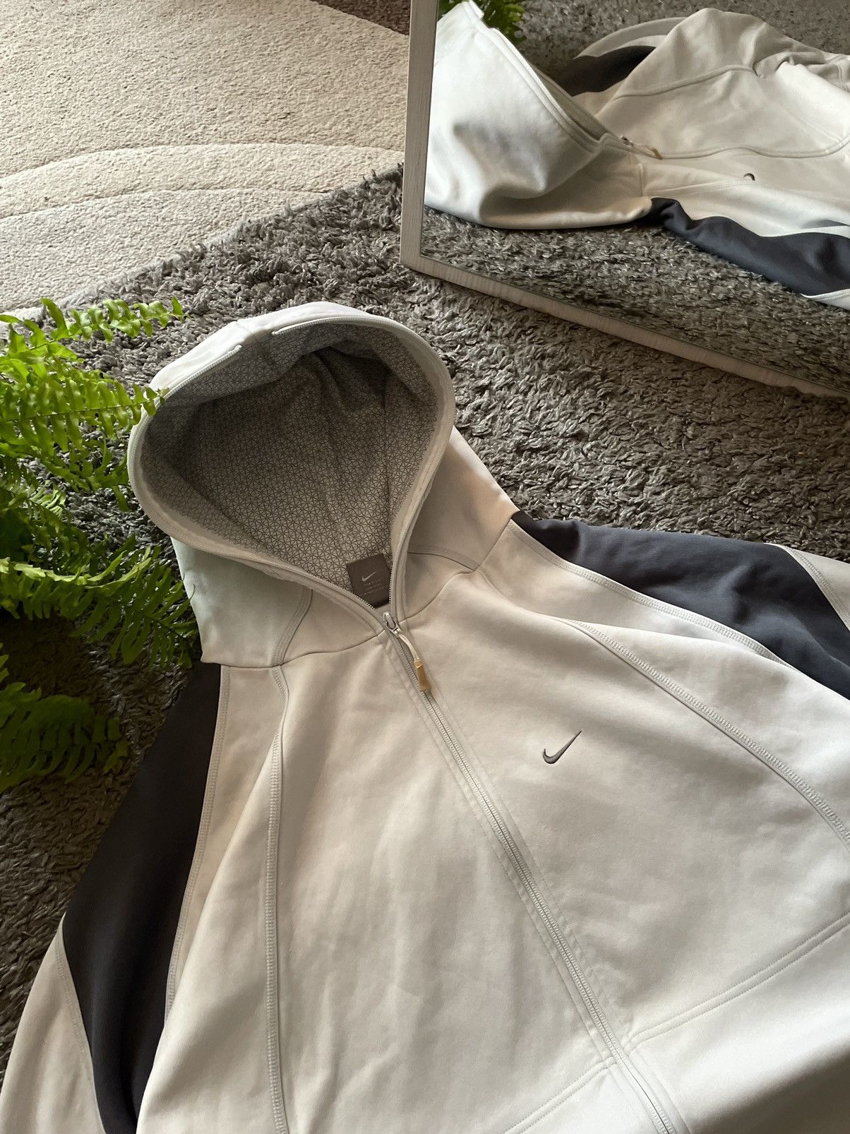 Nike × Vintage 00s Nike Full-Zip Hoodie Streetwear Vinatge Logo Swoosh Rare Size US XL / EU 56 / 4 - 4 Thumbnail