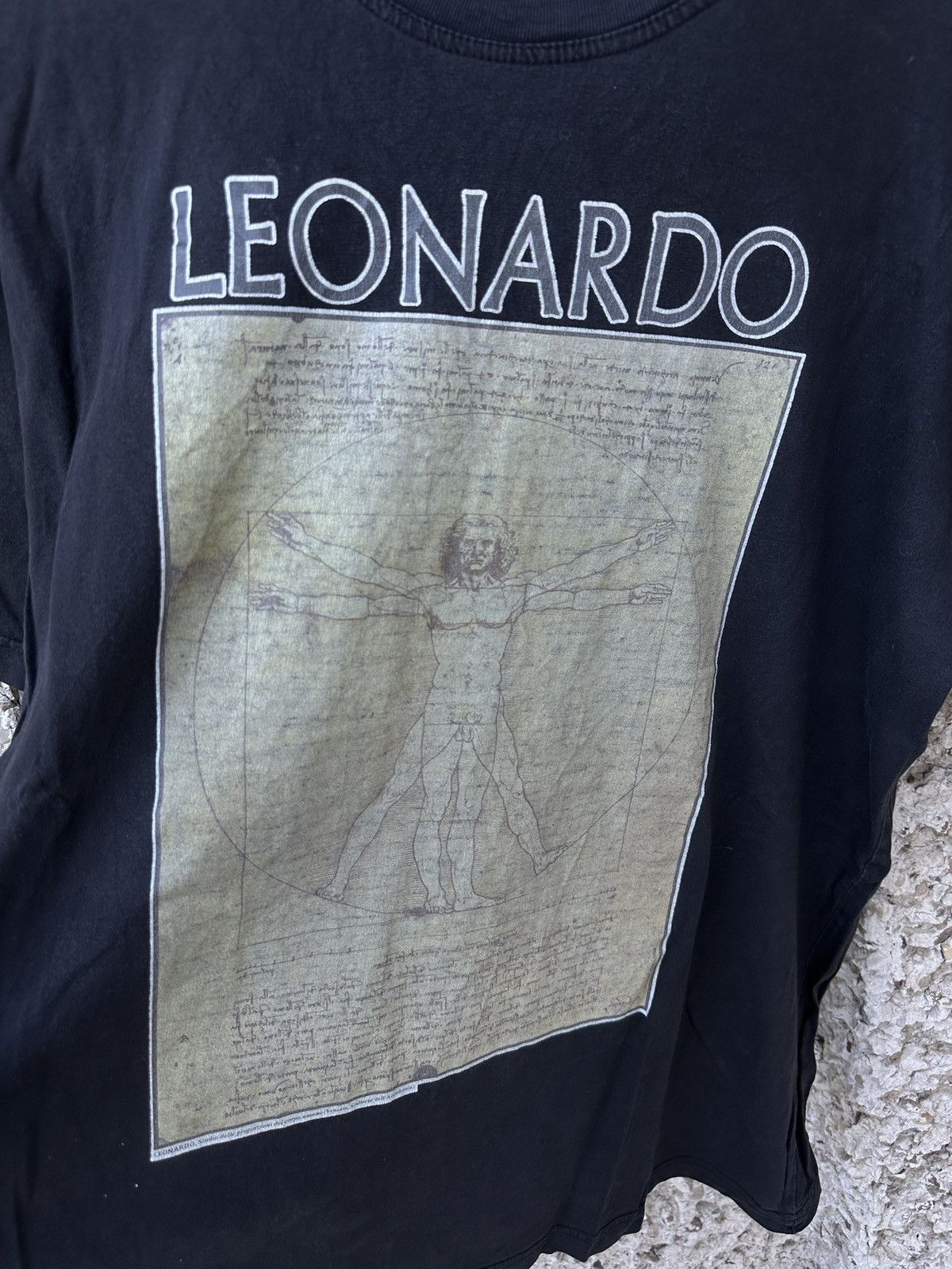 Vintage Vintage faded Leonardo da Vinci 90s tee t-shirt Size US XL / EU 56 / 4 - 3 Thumbnail