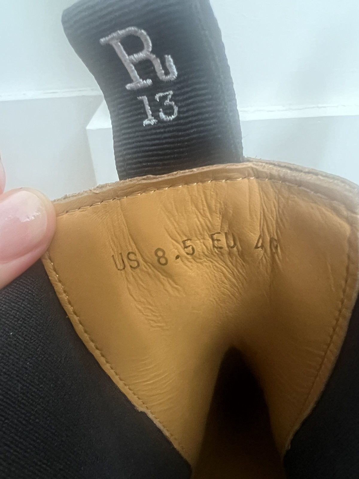 R13 R13 Single Stack Black/Brown Chelsea Boots Size US 8.5 / IT 38.5 - 5 Thumbnail