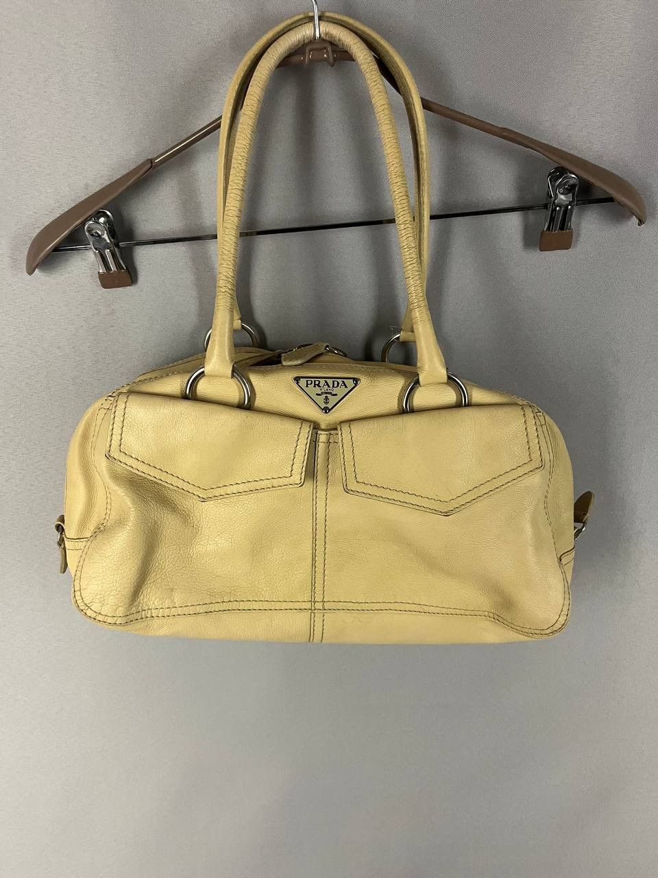 Prada Prada Bag Leather Beige Size ONE SIZE - 1 Thumbnail