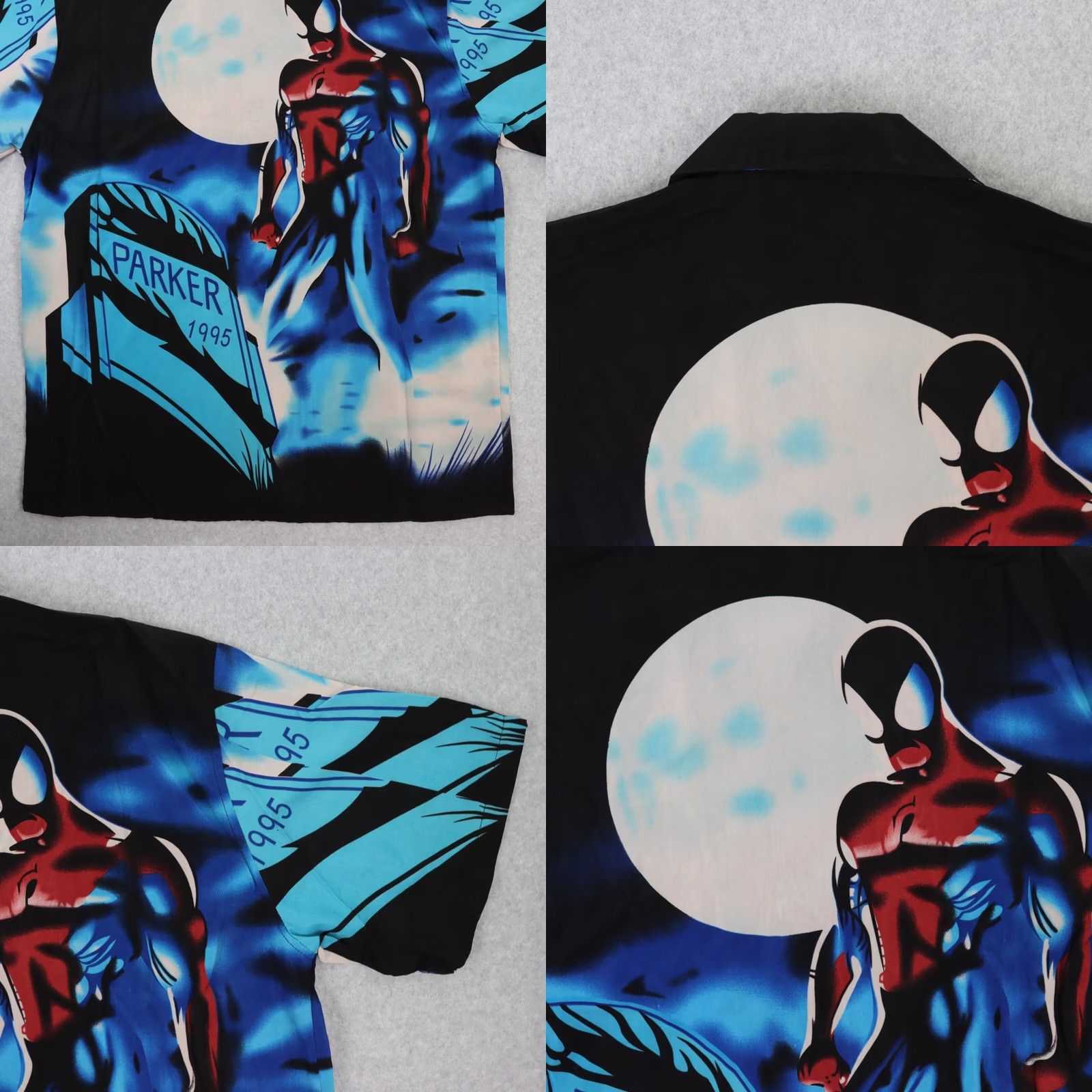 Vintage VINTAGE Marvel Comics Spider Man Peter Parker Button Up Shirt MENS XL Blue ParkER 95 Size US XL / EU 56 / 4 - 9 Thumbnail