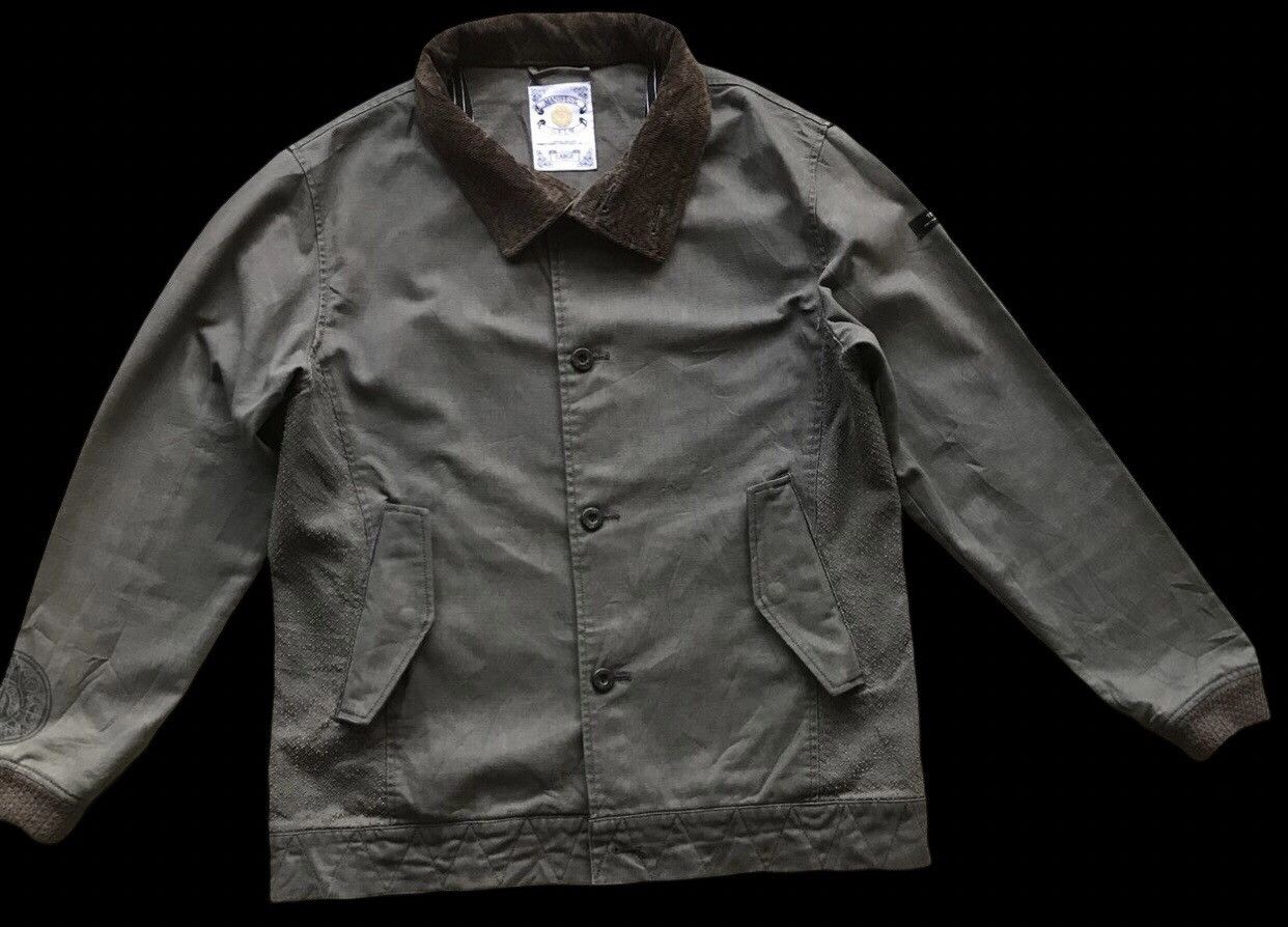 Japanese Brand J14 - Manifest GELW Japan Harrington Style 3 Tones Jacket Size US M / EU 48-50 / 2 - 1 Thumbnail