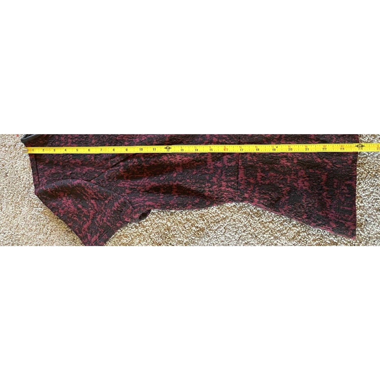 Liz Claiborne NWT New Liz Claiborne Top Shirt Women’s L Impressionist Dream Ruby Black Belt Size L / US 10 / IT 46 - 6 Thumbnail