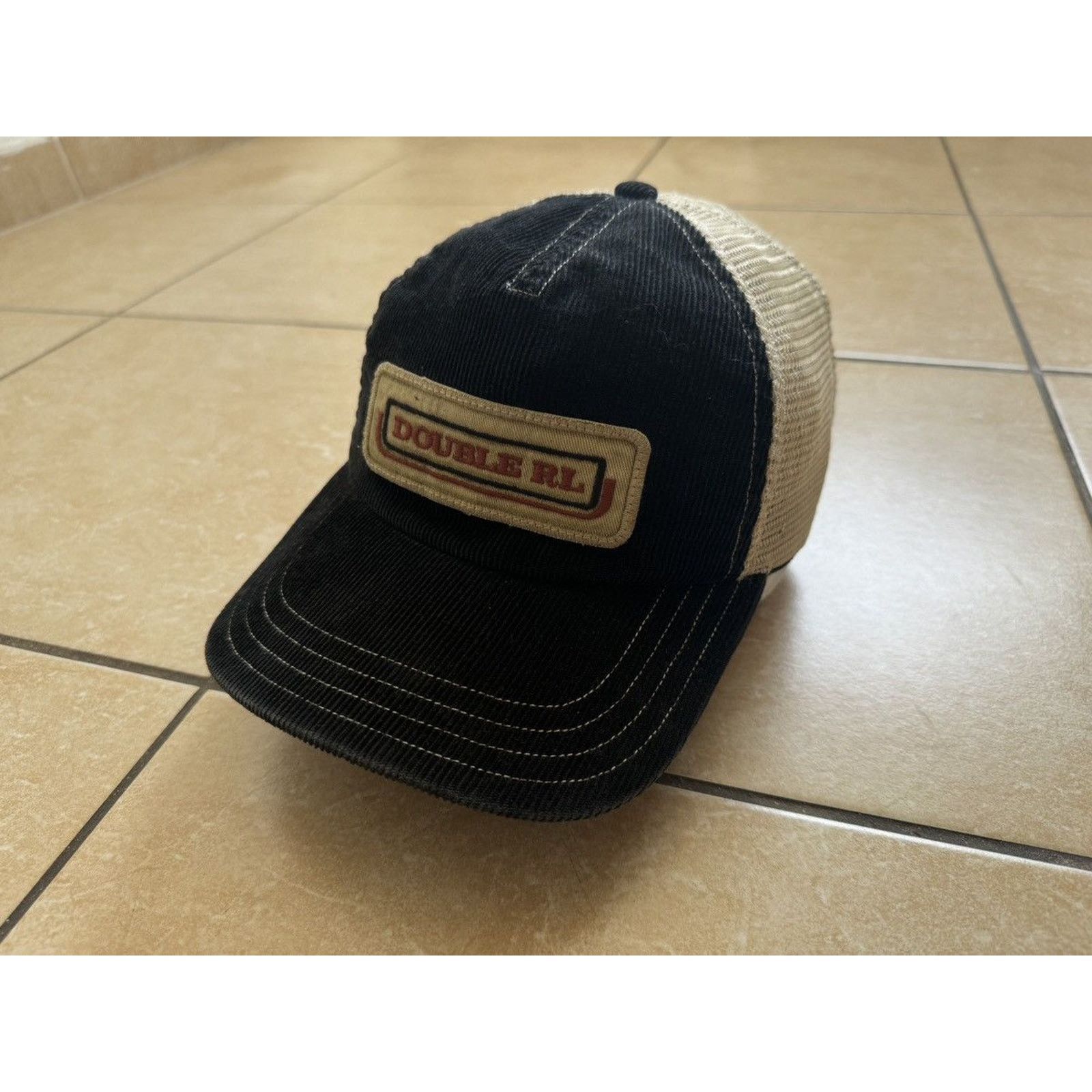 RRL Ralph Lauren RRL Ralph Lauren Double RL Corduroy Mesh Trucker Cap Size ONE SIZE - 5 Thumbnail